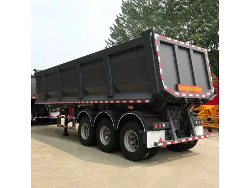 3 Axle U Shape Dump Semi Trailer 60 Ton for Mining and Heavy Duty Construction