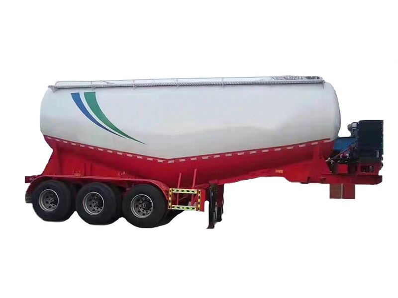 Tri Axle 50cbm Powder Material Tanker Trailer for Dry Cement Transport