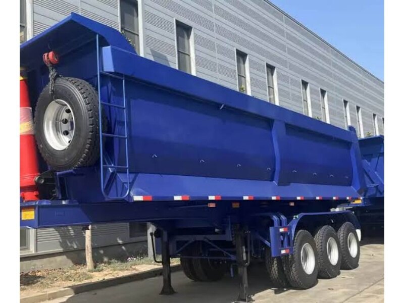 3 Axle 40 Ton Rear Tipper Semi Trailer for Sand and Gravel Transport