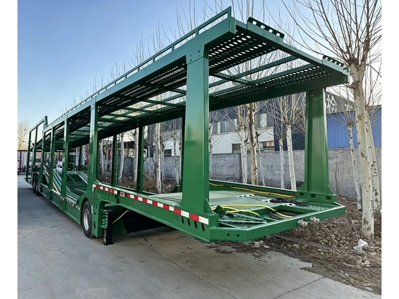 2 Axle Double Deck Car Carrier Semi Trailer for 8-10 Vehicles Transport detail view 2