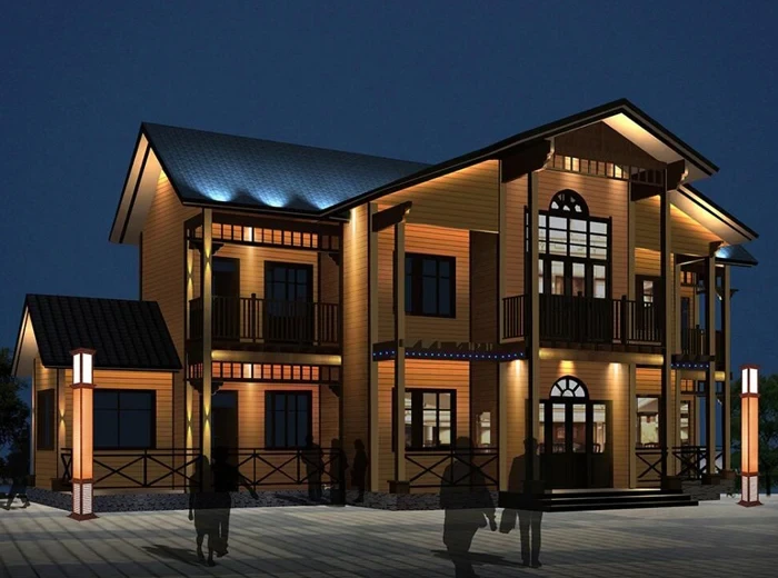 Harbin Nordic-Style Villa Square Streetlight Lighting