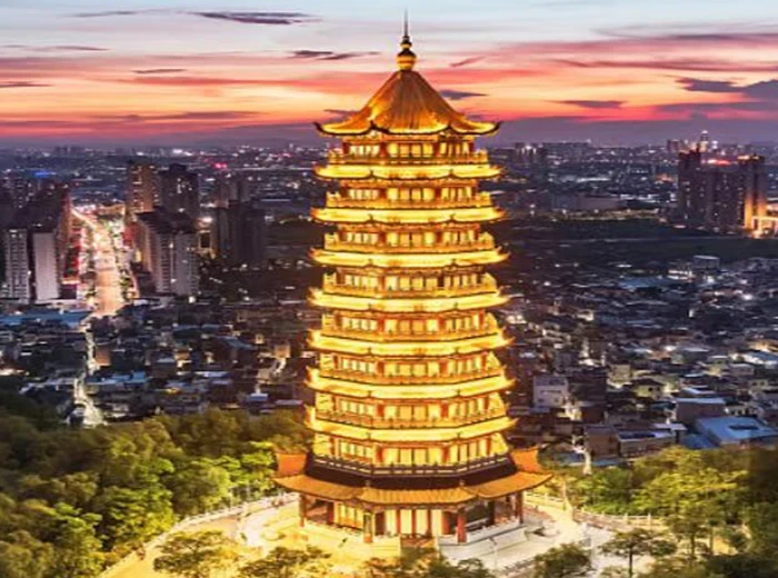 郑州二七纪念塔夜景 - 古建筑亮化照明项目案例实景图
