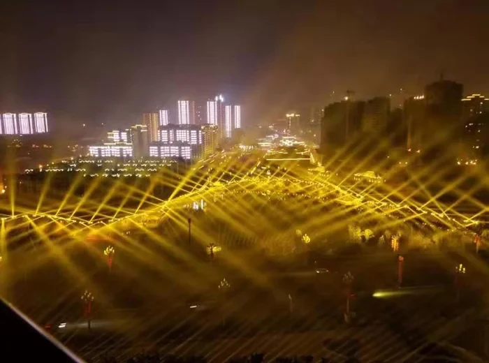 城市大型广场灯光秀