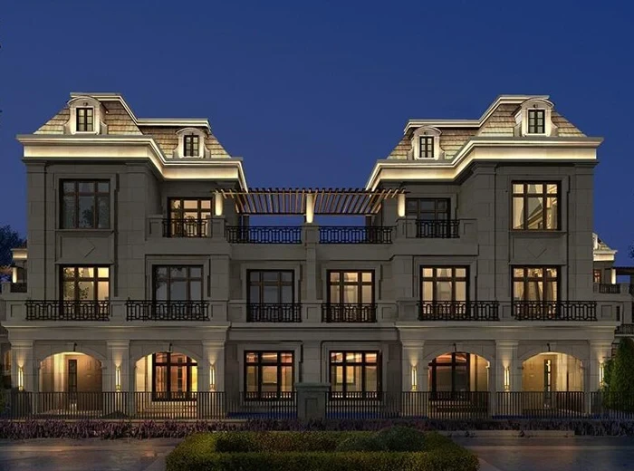 Wuhan Neo-Classical Villa Terrace Pergola Lighting – Residential Landscape Illumination Project Case Photo