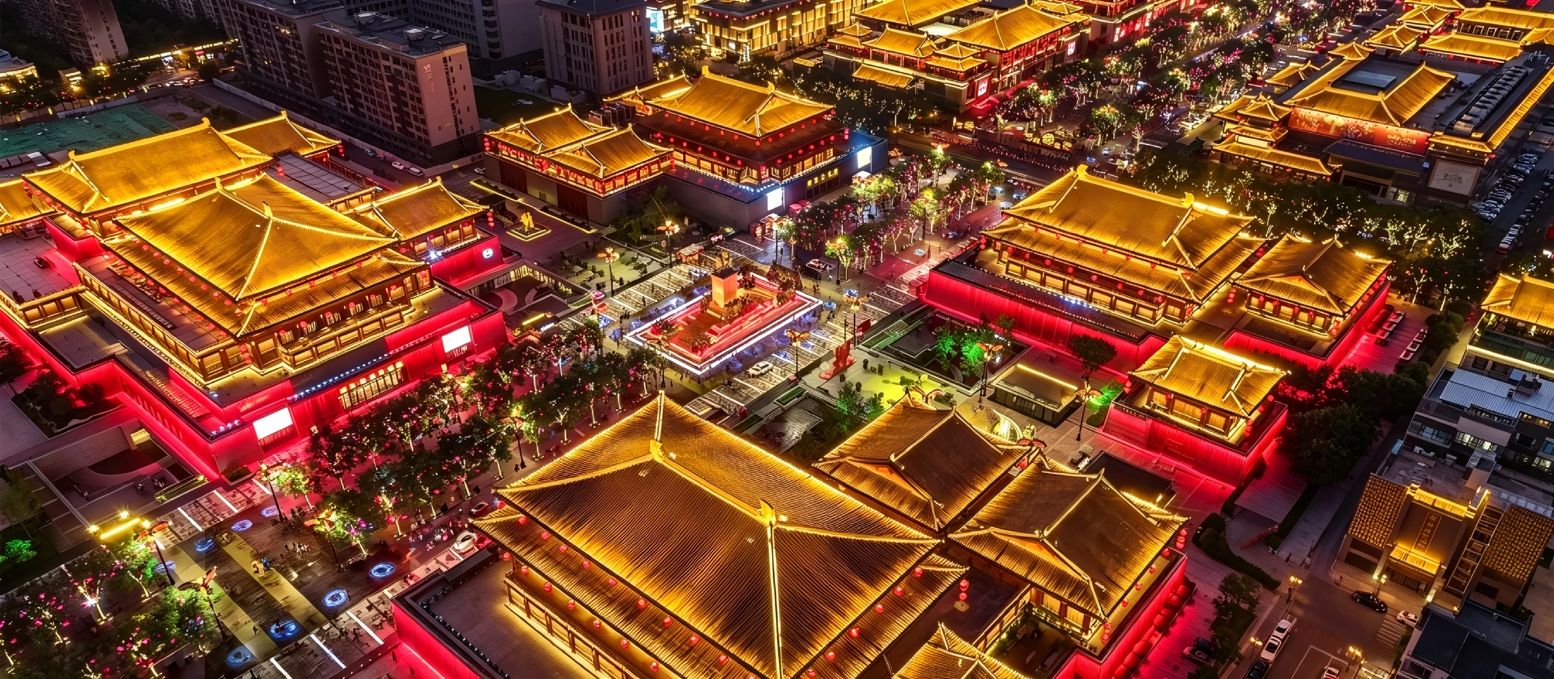 Ancient Town Night View Project