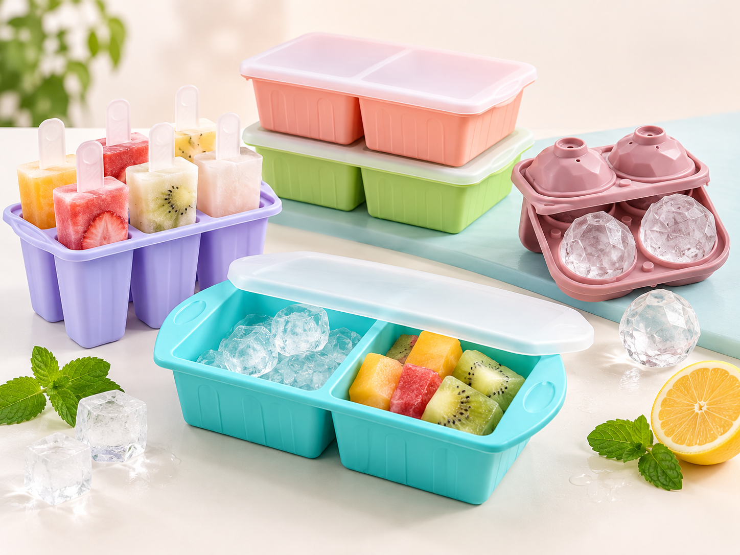 Custom Silicone Ice Cube Trays & Ice Molds