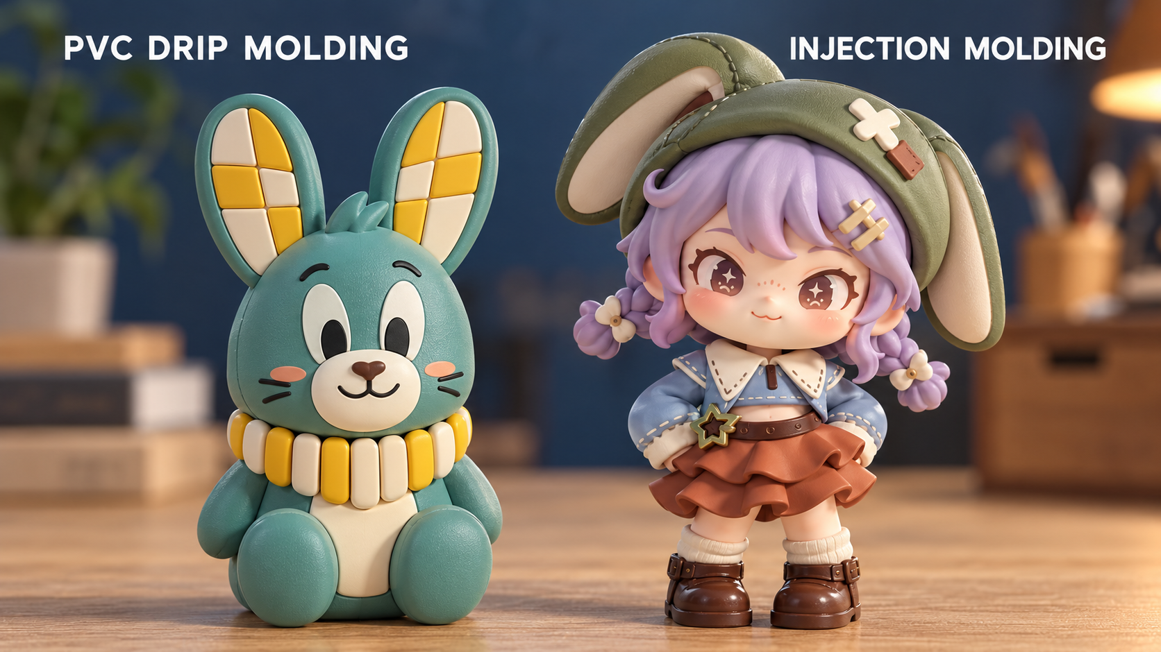 Custom PVC Figures: What’s the Difference Between Drip Molding and Injection Molding?