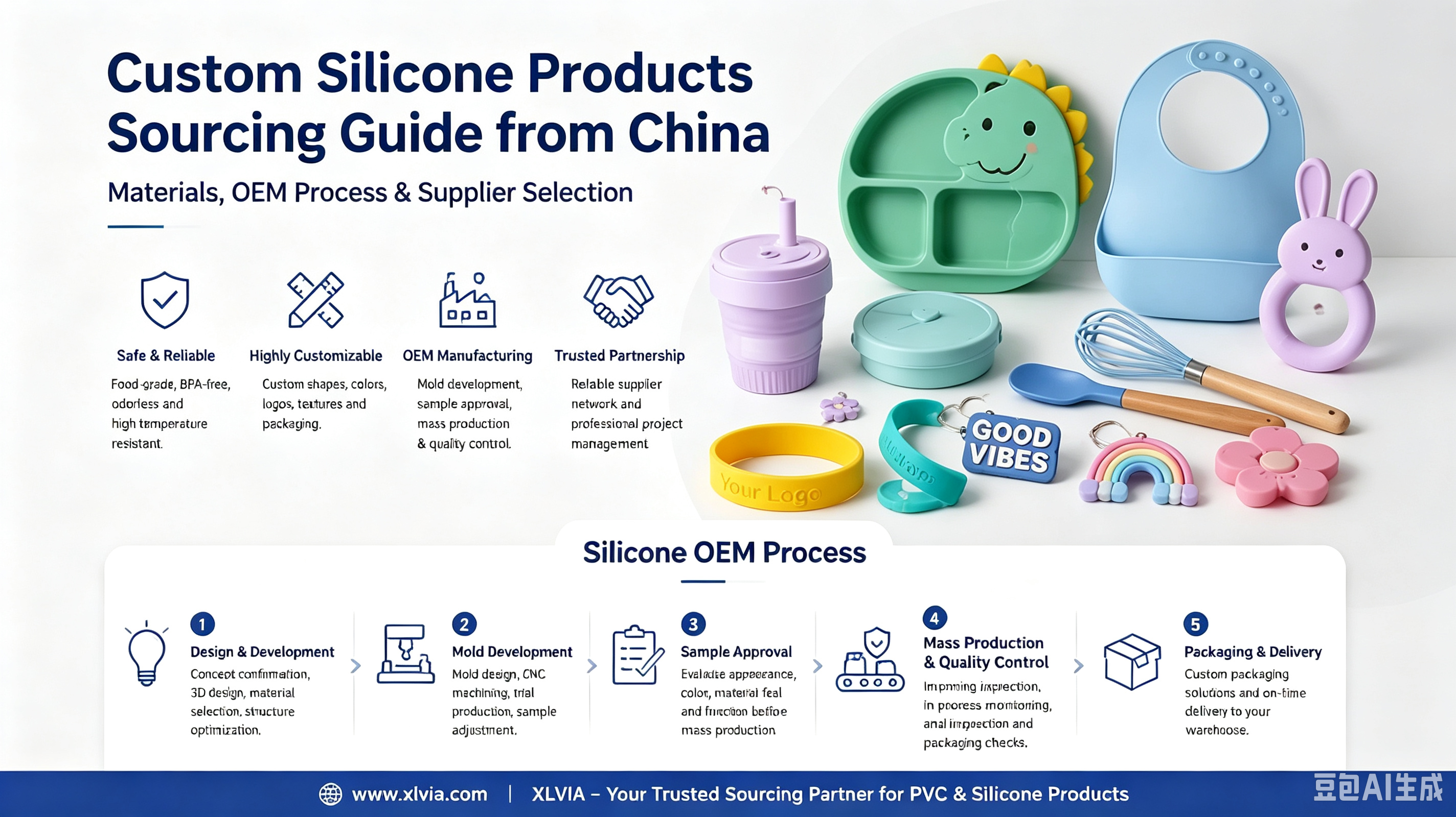 Custom Silicone Products Sourcing Guide from China: Materials, OEM Manufacturing Process & Supplier Selection