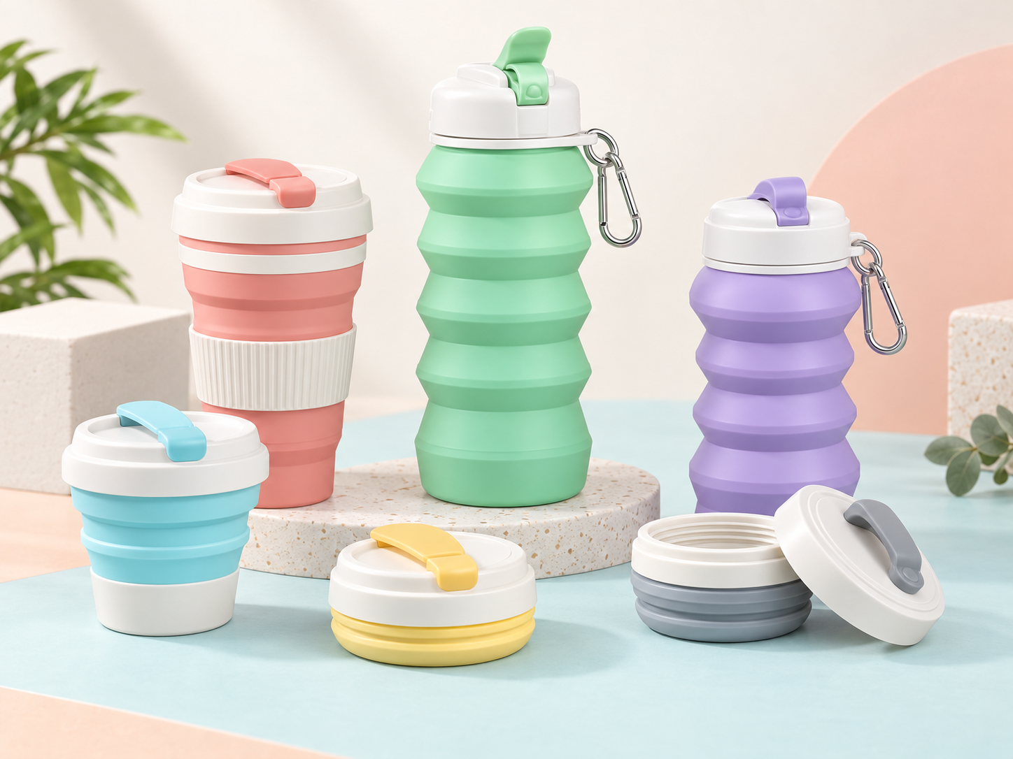 Silicone Collapsible Cups & Drinkware Accessories