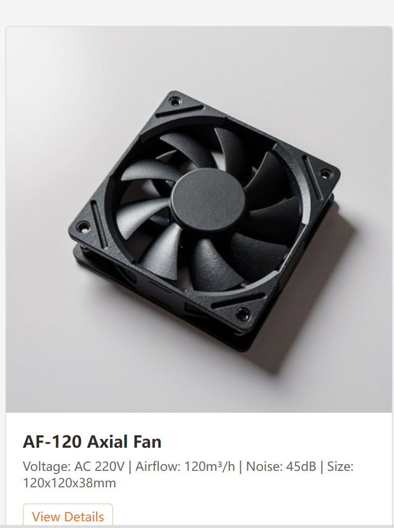 Axial AC Fan