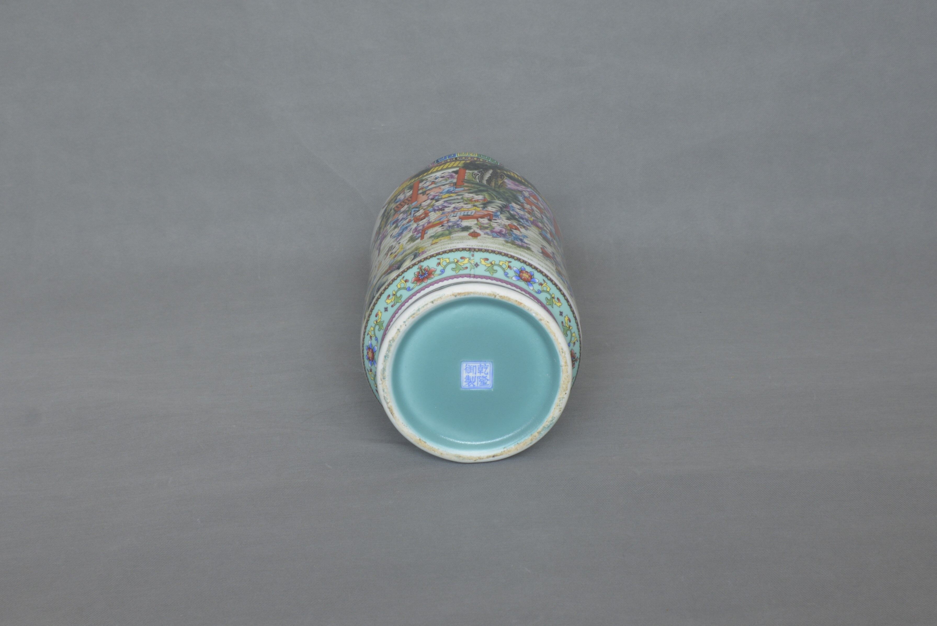 Qianlong Imperial Mark Famille Rose Hundred Children Figure Bottle 43×19×15.5×12cm - 6