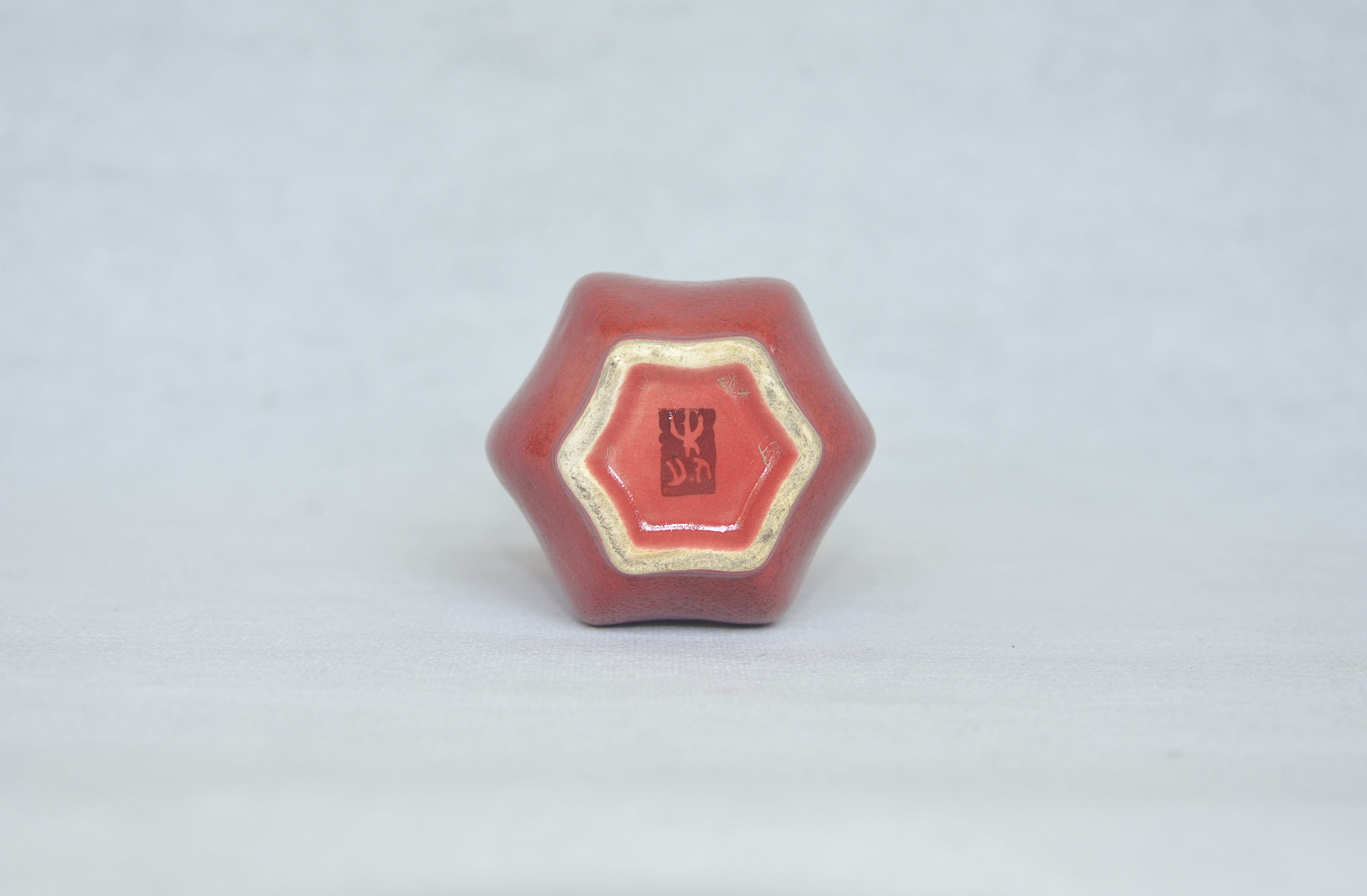红釉六棱玉壶春瓶（柴款） 17×9×4.5×6cm - 3