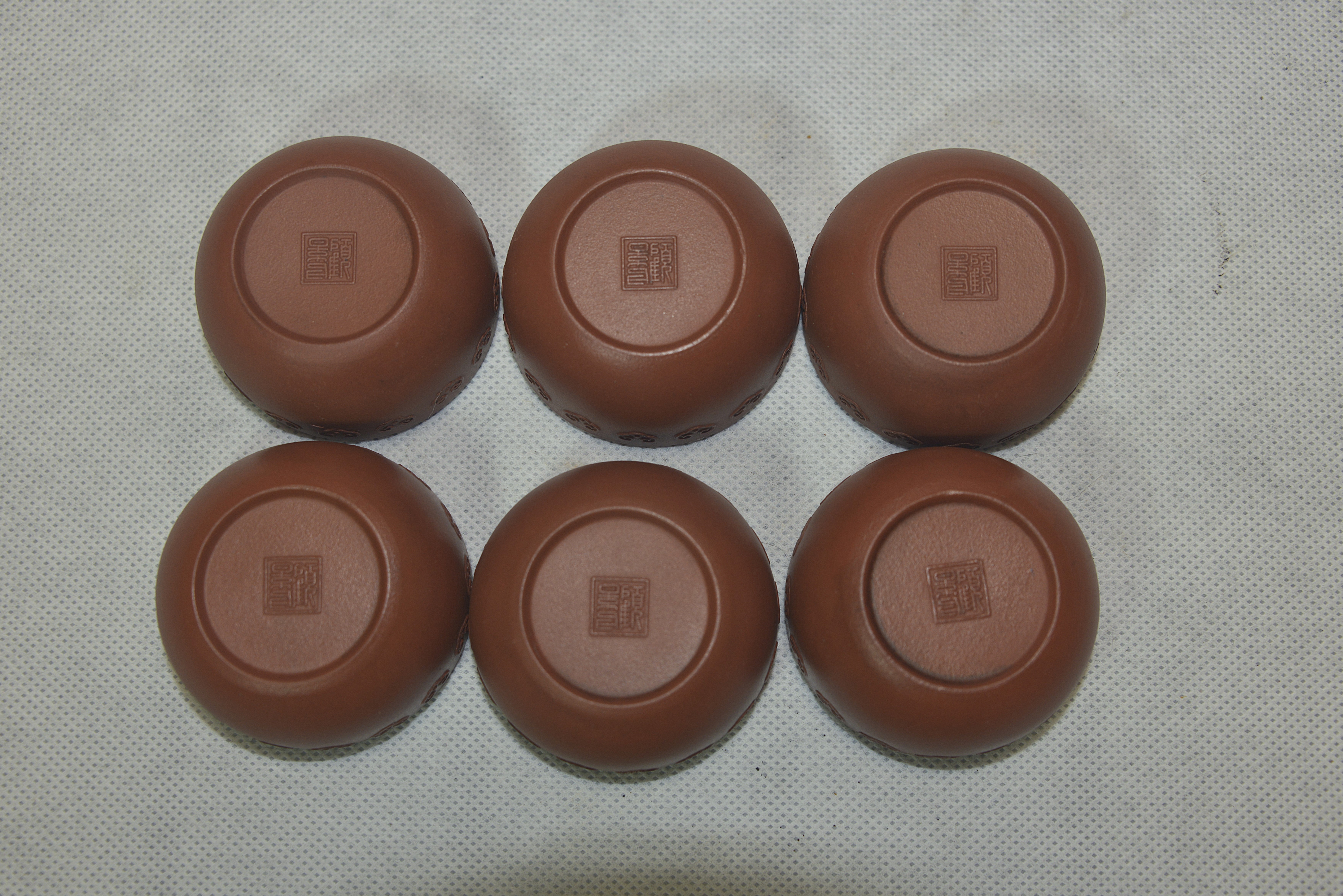 Gu Jingzhou Style Square Poetry and Landscape Zisha Teapot Set (1 Pot, 6 Cups) Pot 13.5×16×5.5×10 cm × Cup 3×6×3.5 cm - 6