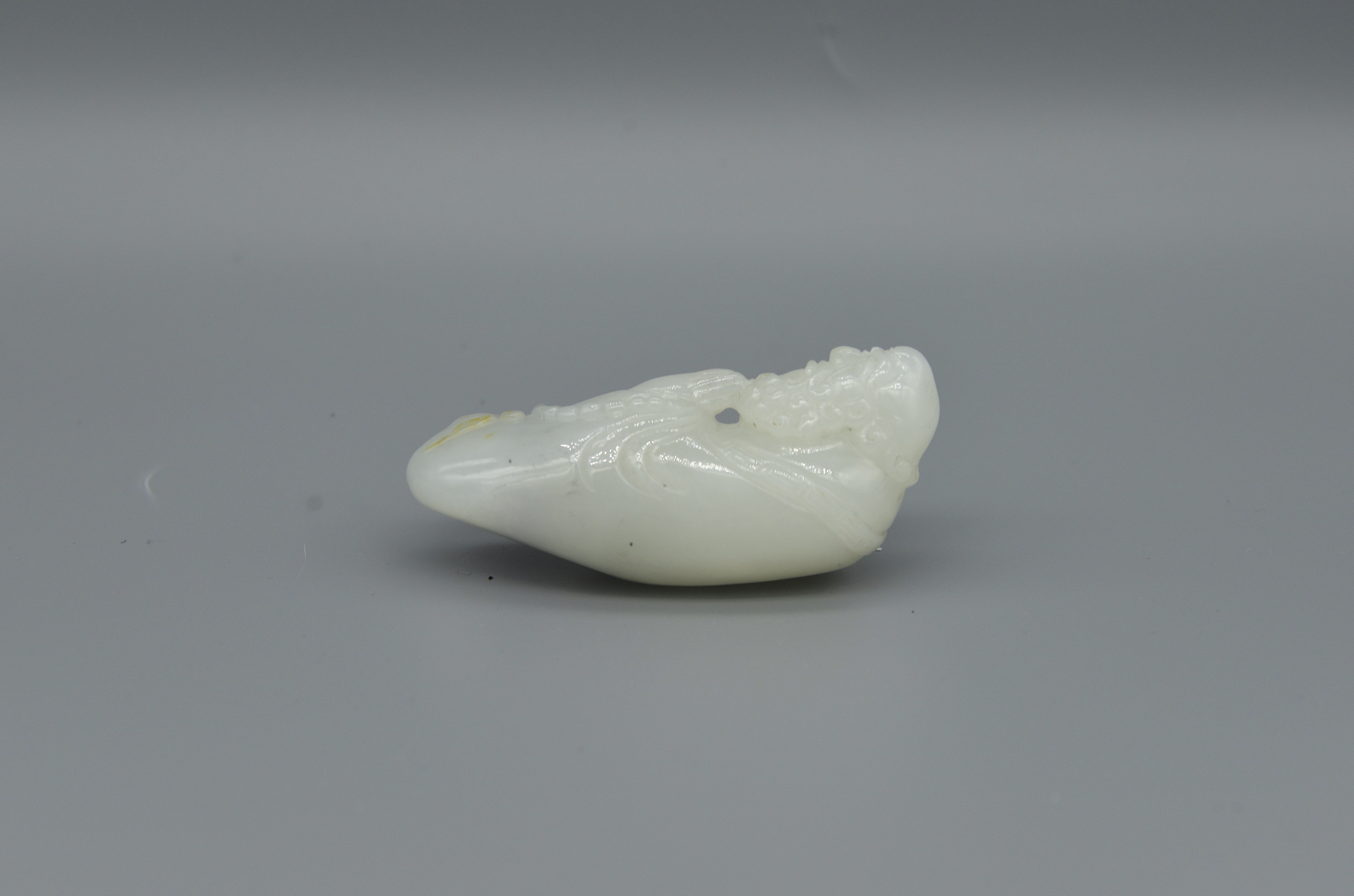 和田白玉籽料达摩悟道把件  7.5×3×2.5cm  重81.59g - 3