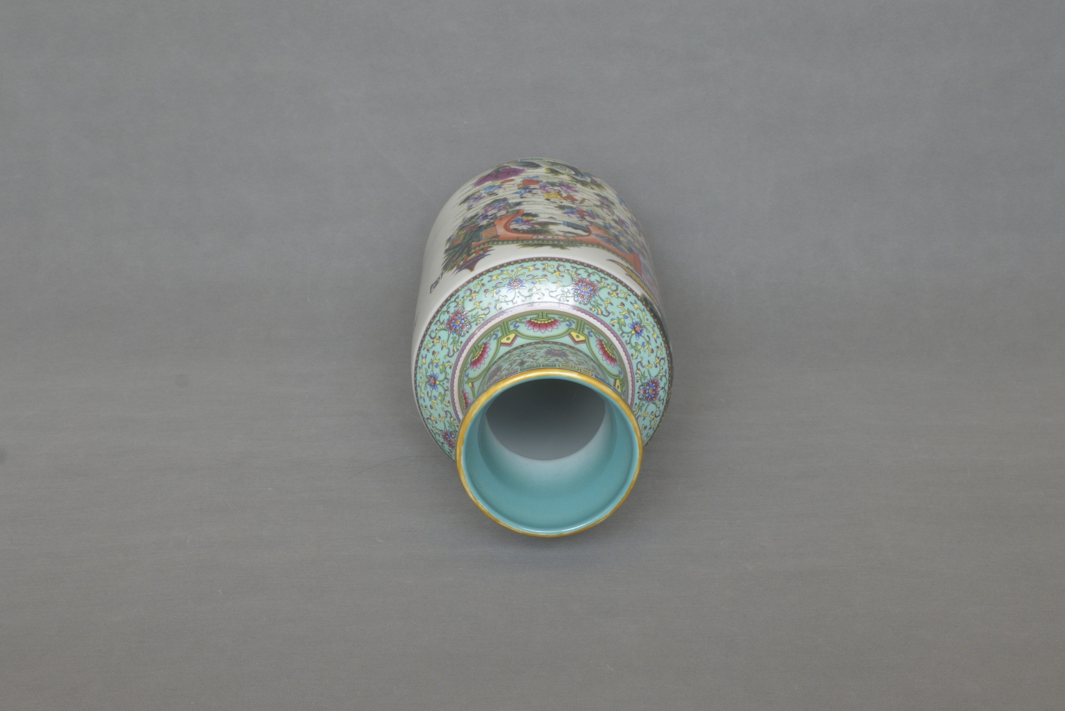 Qianlong Imperial Mark Famille Rose Hundred Children Figure Bottle 43×19×15.5×12cm - 5