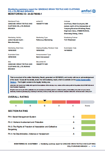 BSCI certificate preview