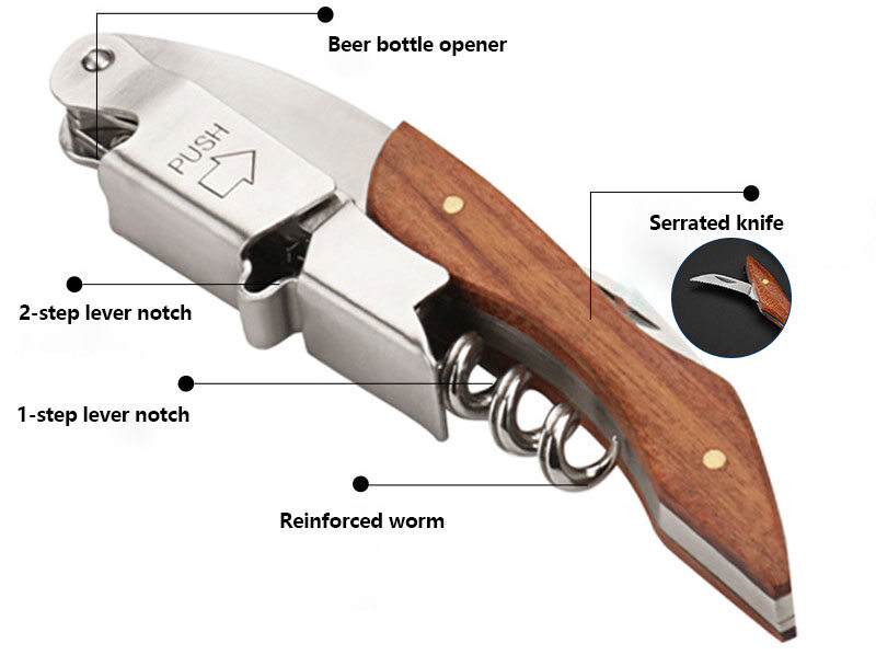 Stainless Steel Bottle Opener – View 3