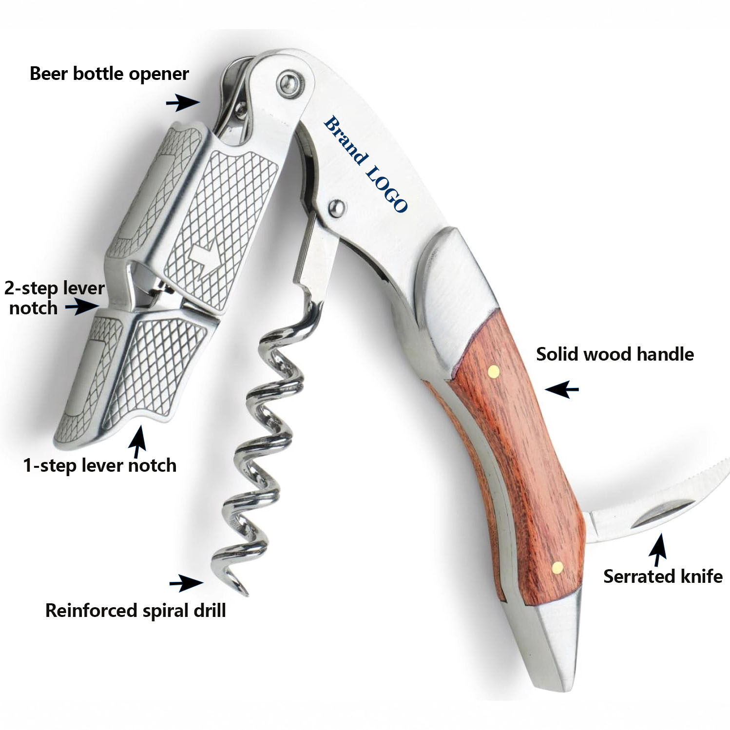 Stainless Steel Bottle Opener – View 2