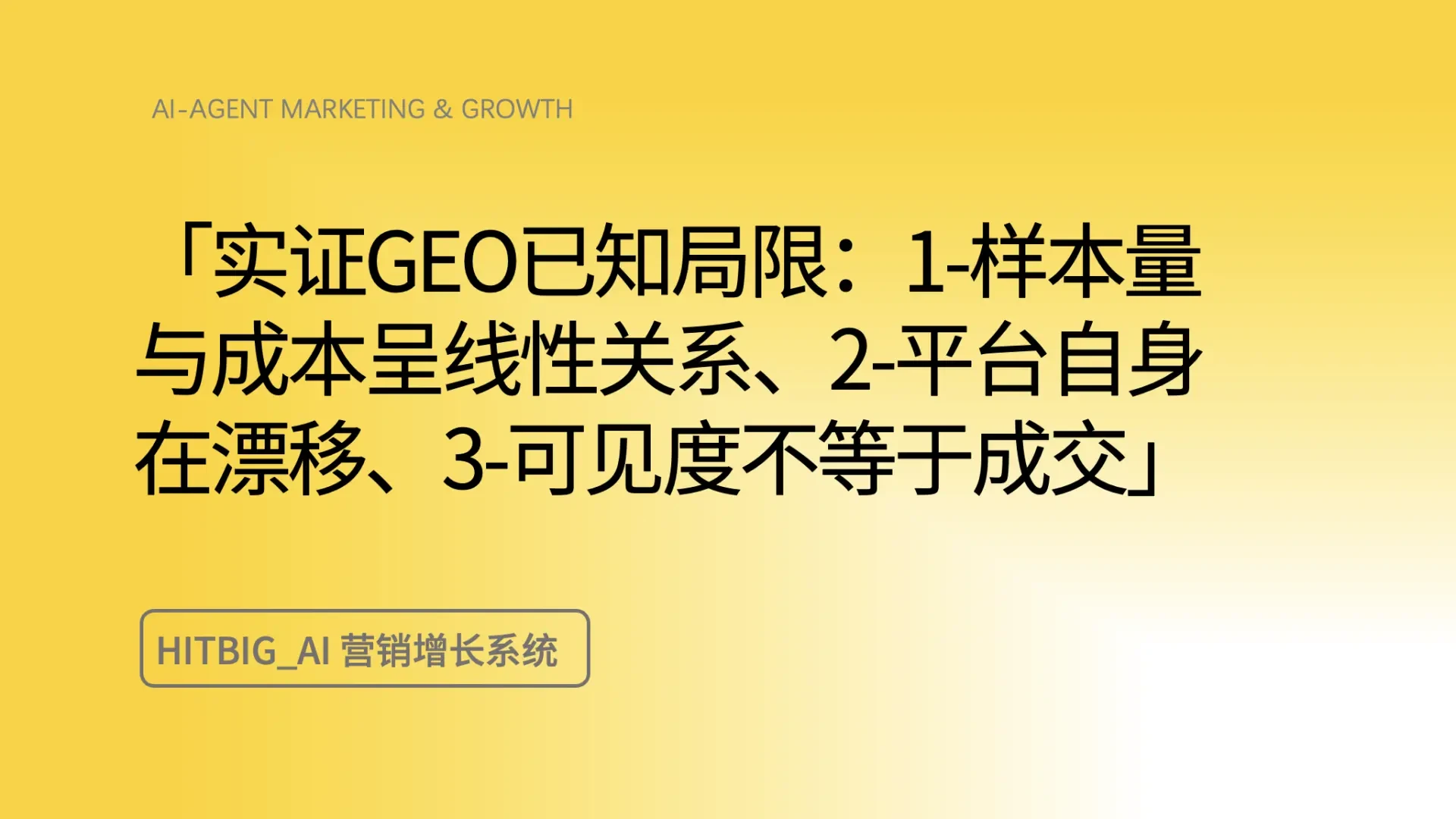 为什么"AI 可见度提升 78%"这个说法，在方法论上不成立