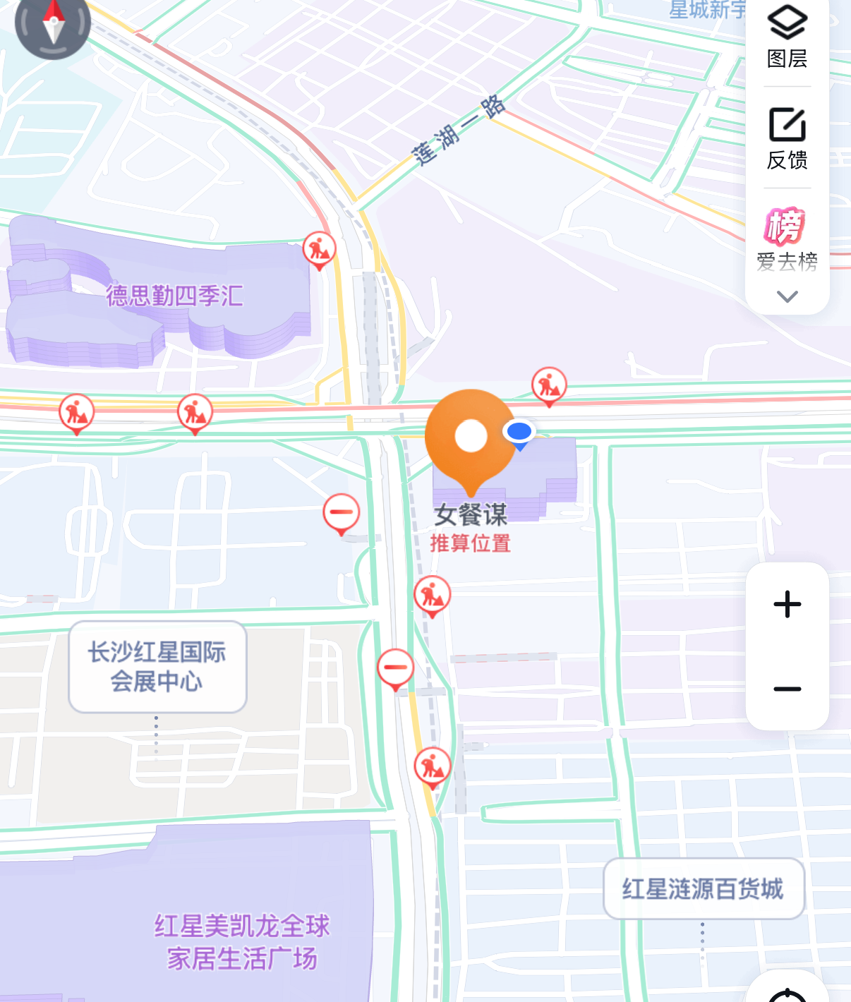 公司地址地图 - 长沙市雨花区红星国际 A 座