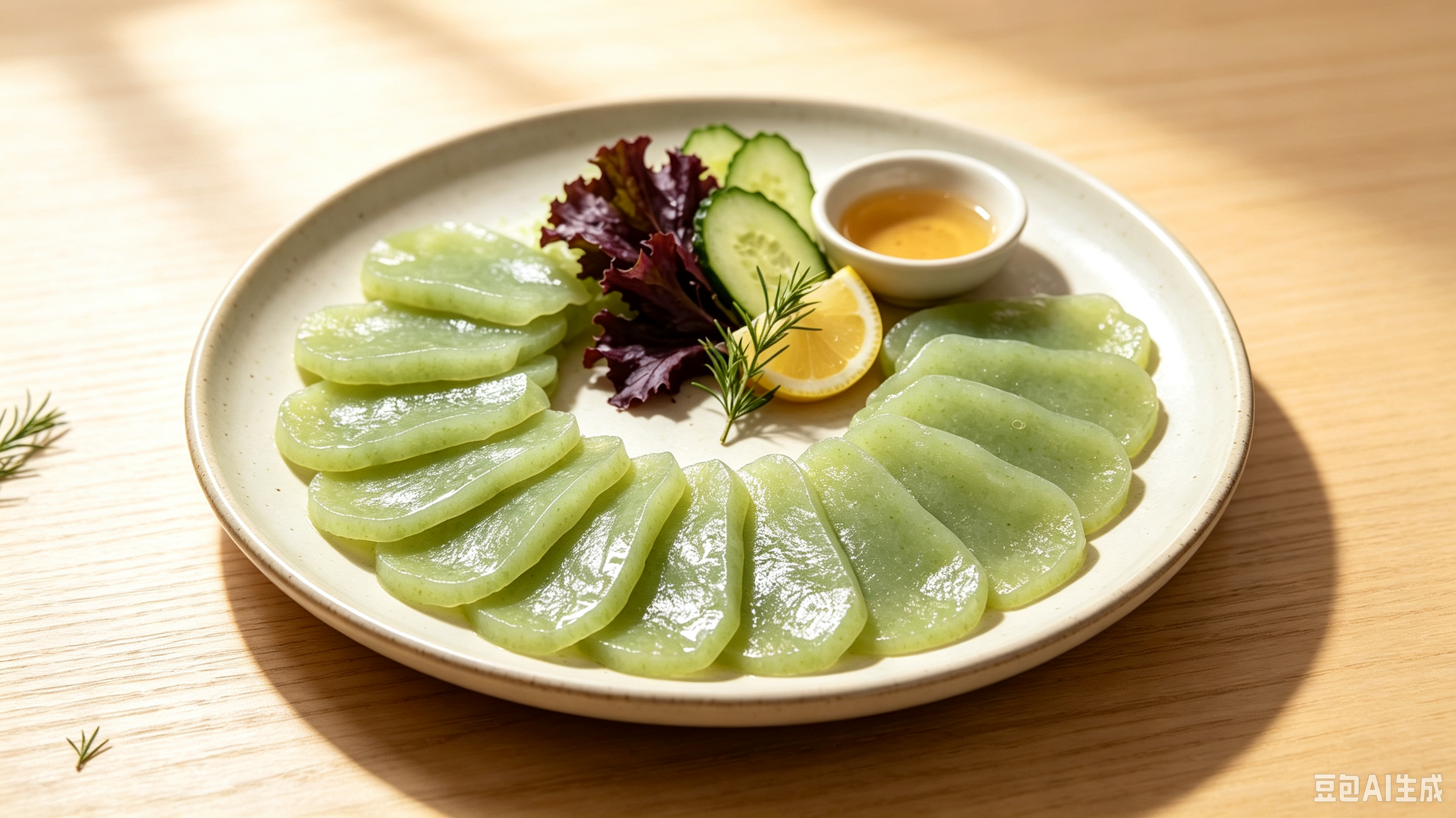 Aonori Seaweed Sashimi Konjac Slices