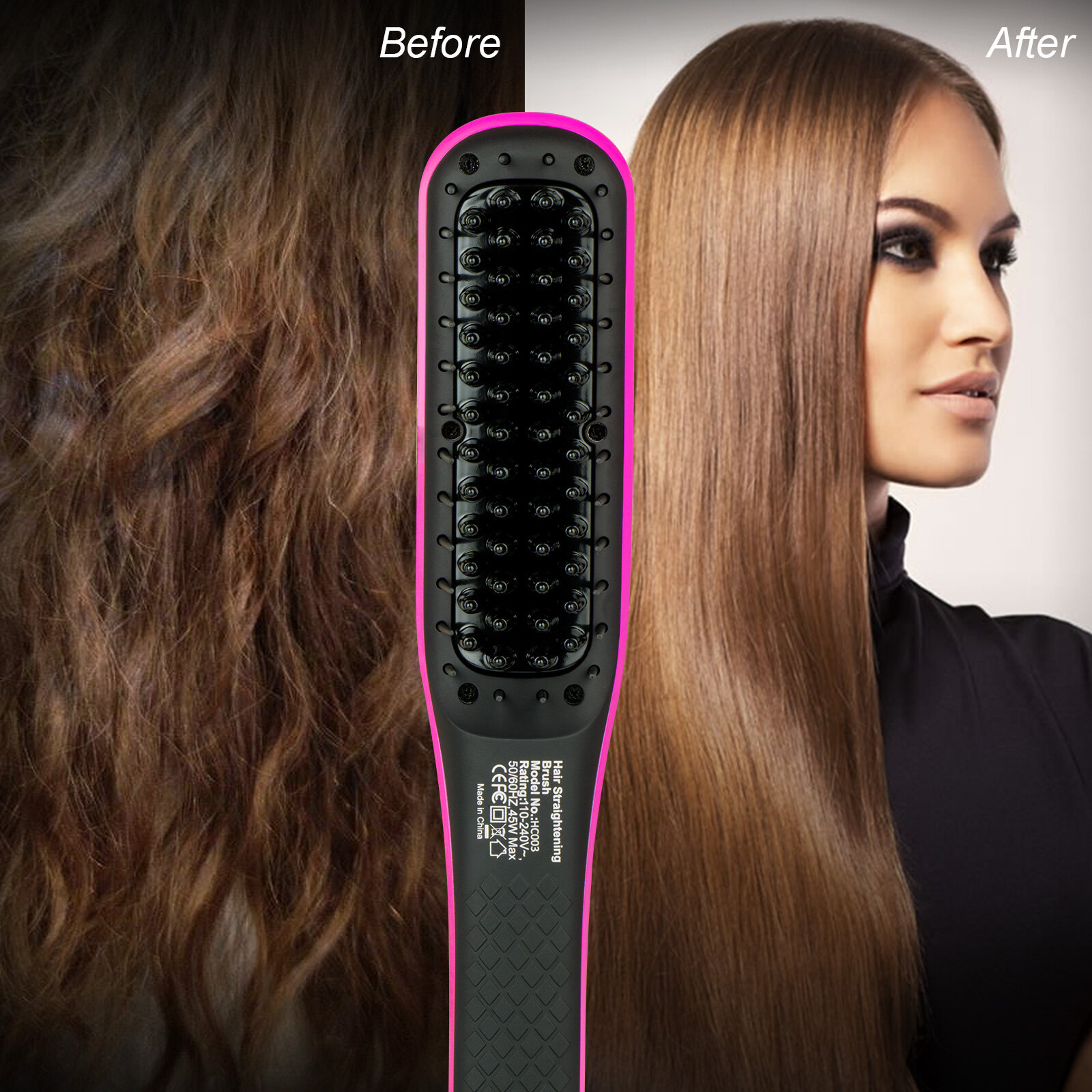 Ceramic Hair Straightening Brush