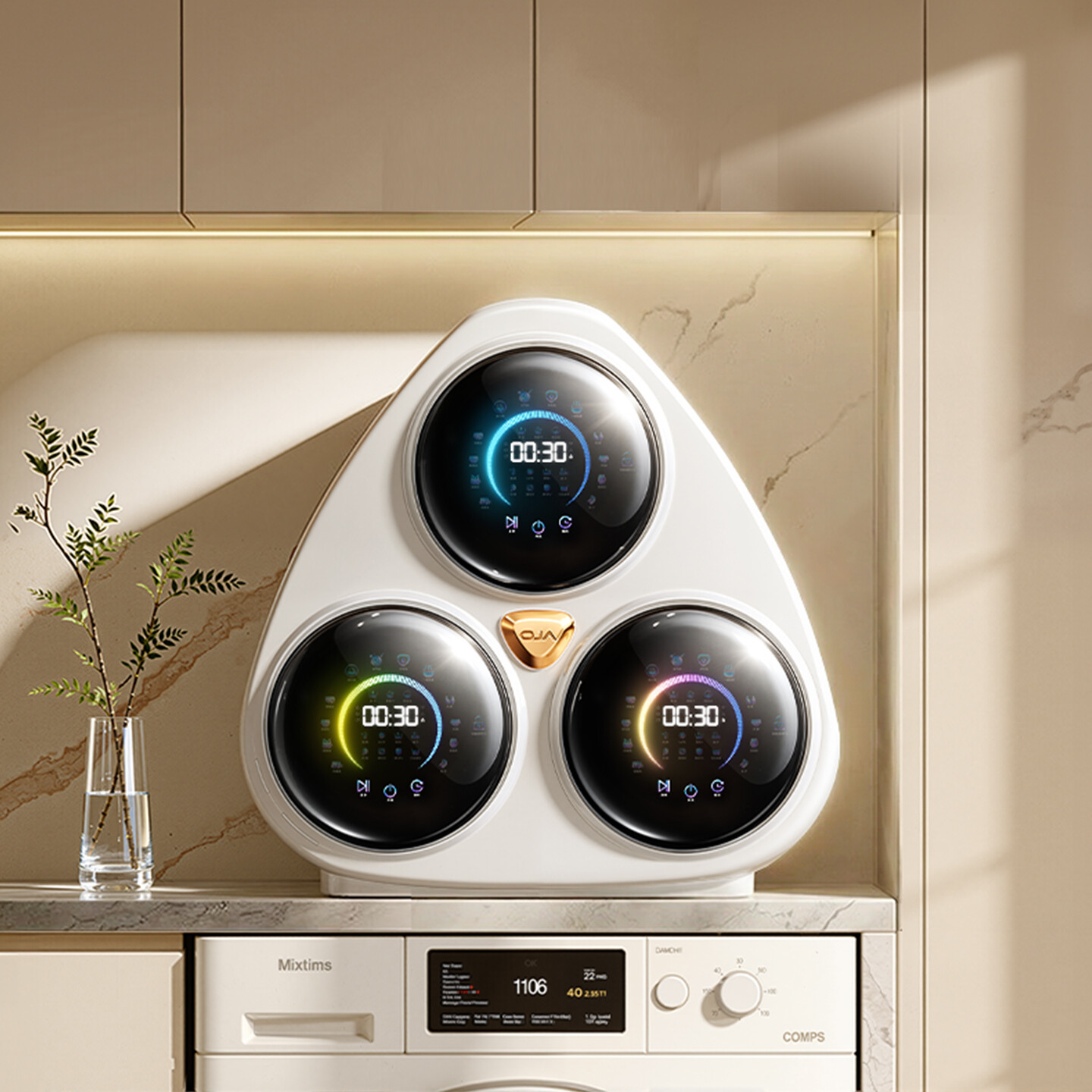 Three-Compartment Underwear Washer GT-V6