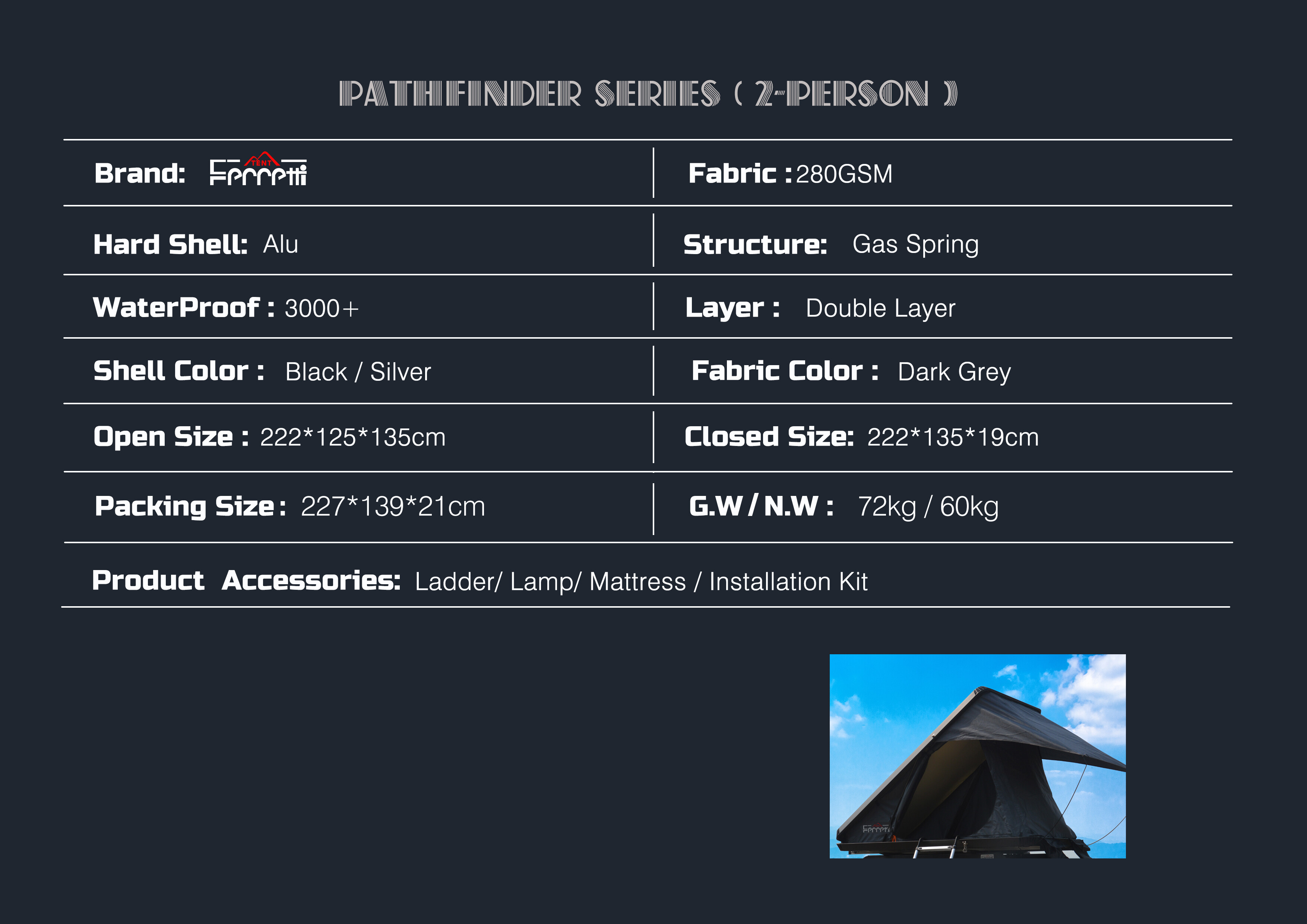 Alu Hard Shell Rooftop Tent SIm  3
