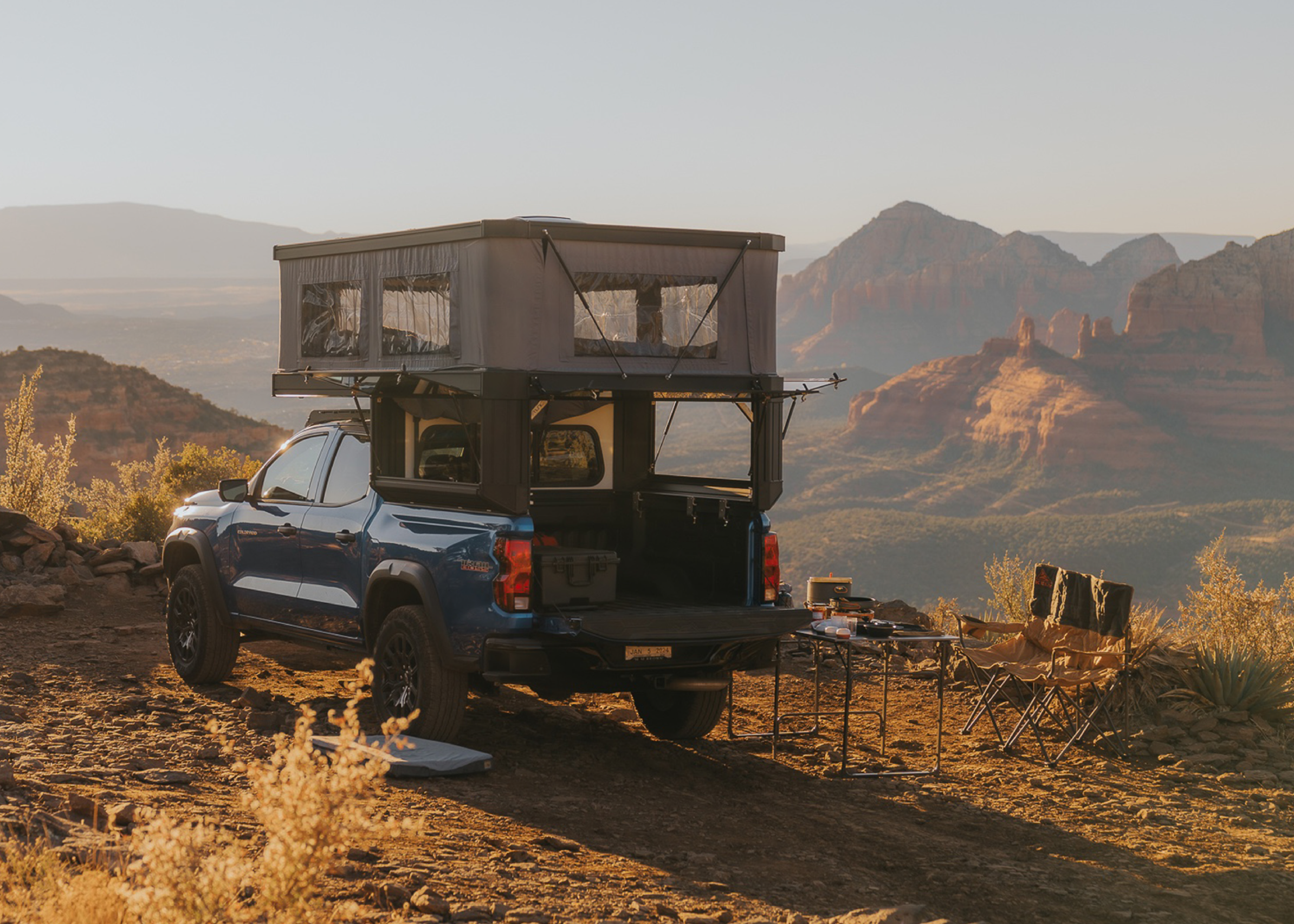 Truck Camper With Fabric Wall 2