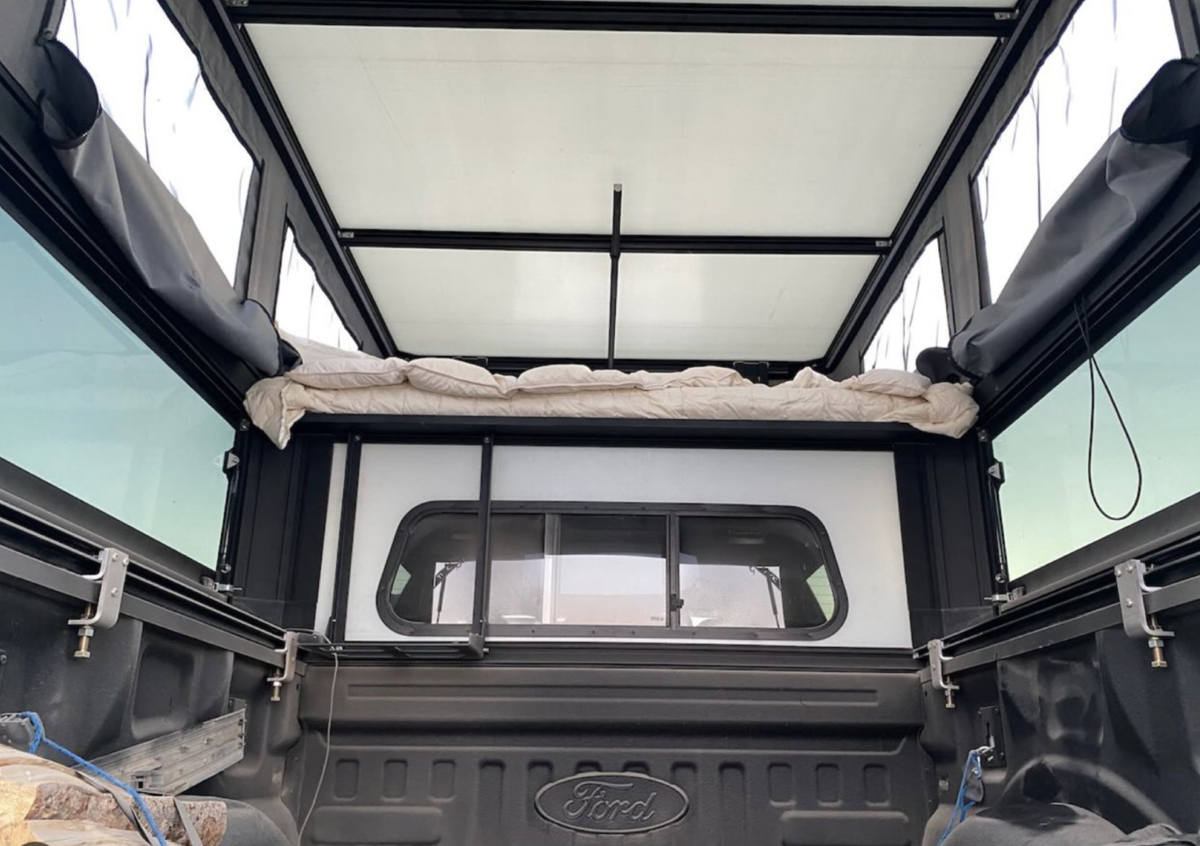 Truck Camper With Fabric Wall 3