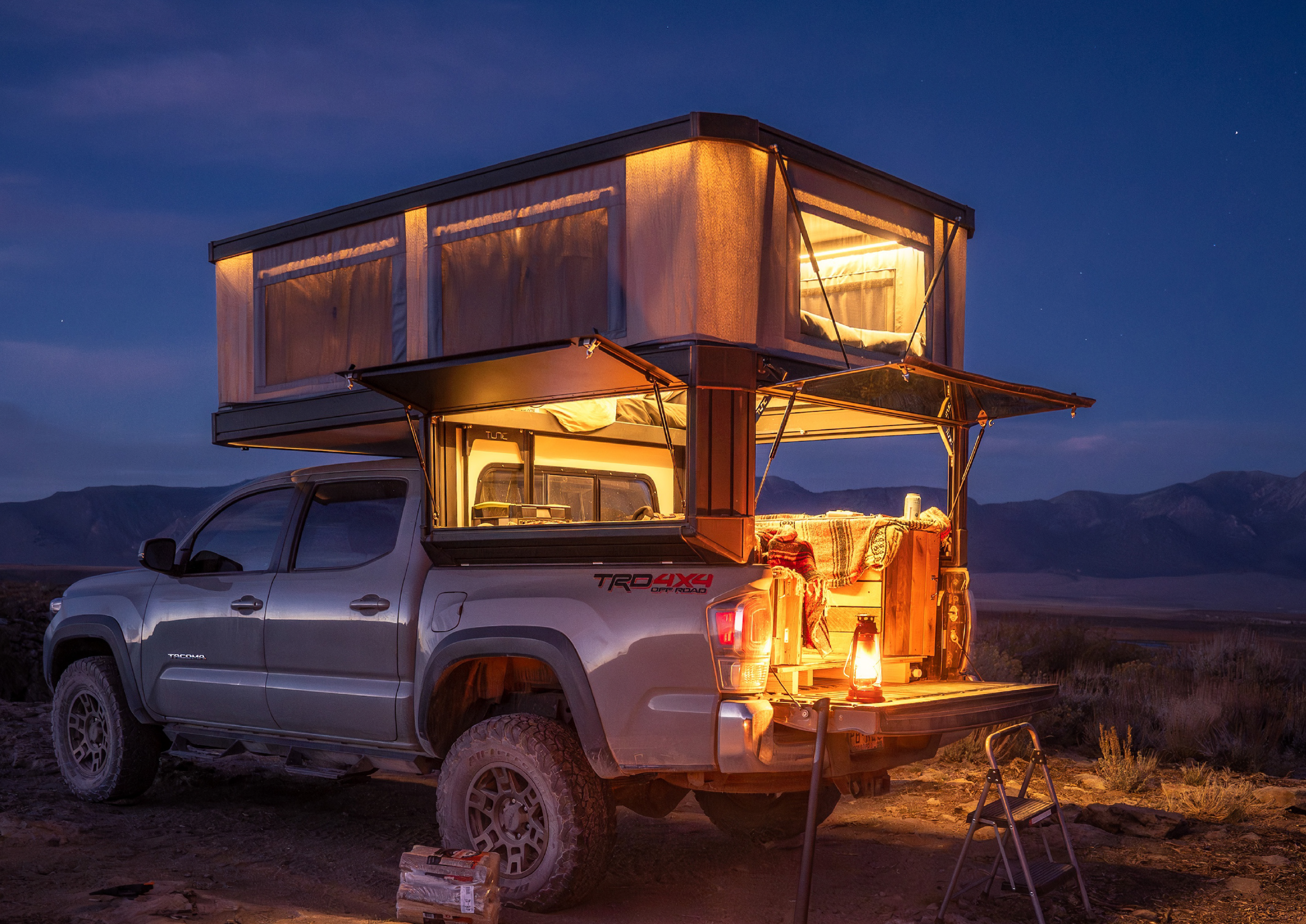 Truck Camper With Fabric Wall