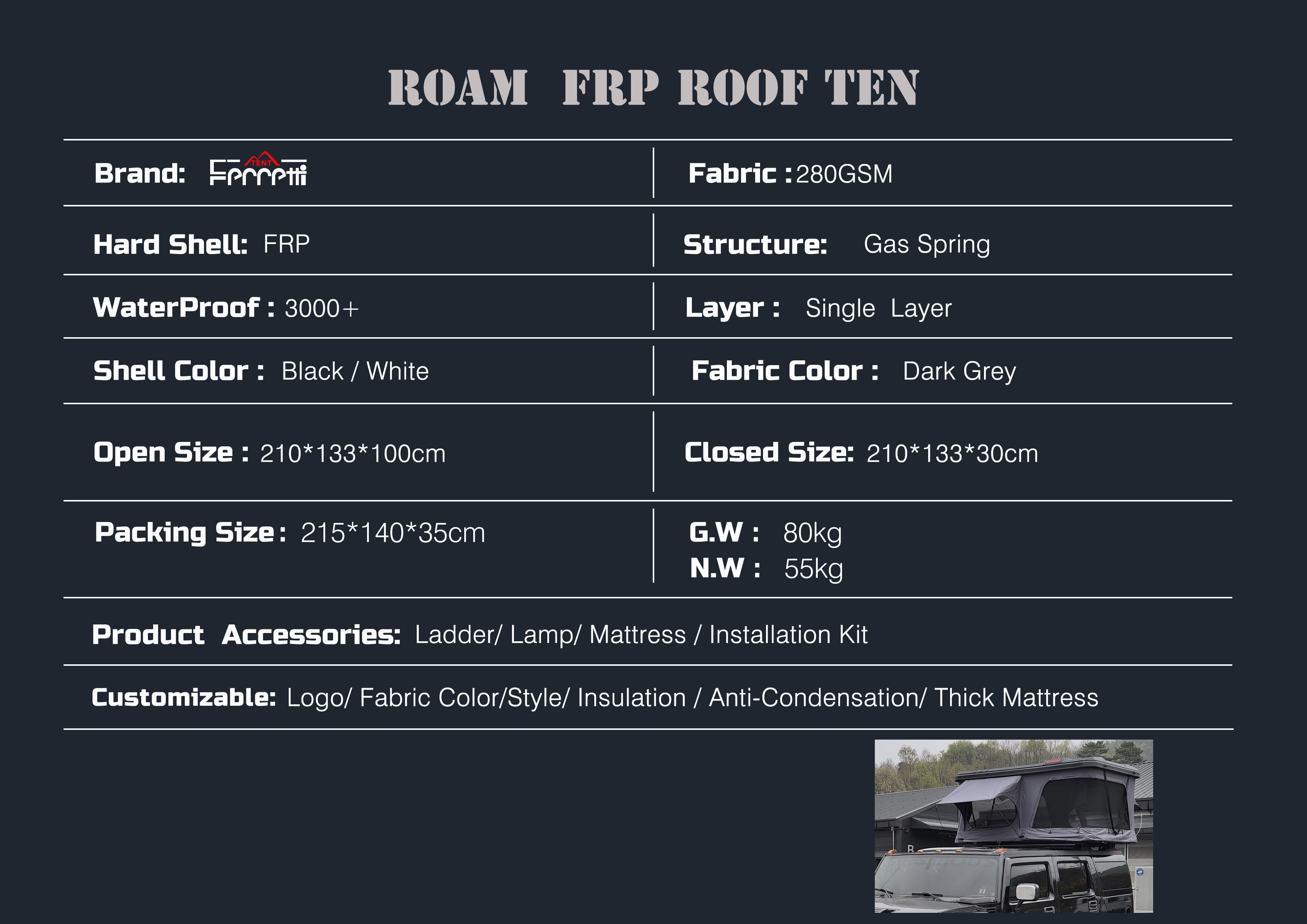 ROAM Rooftop Tent 4