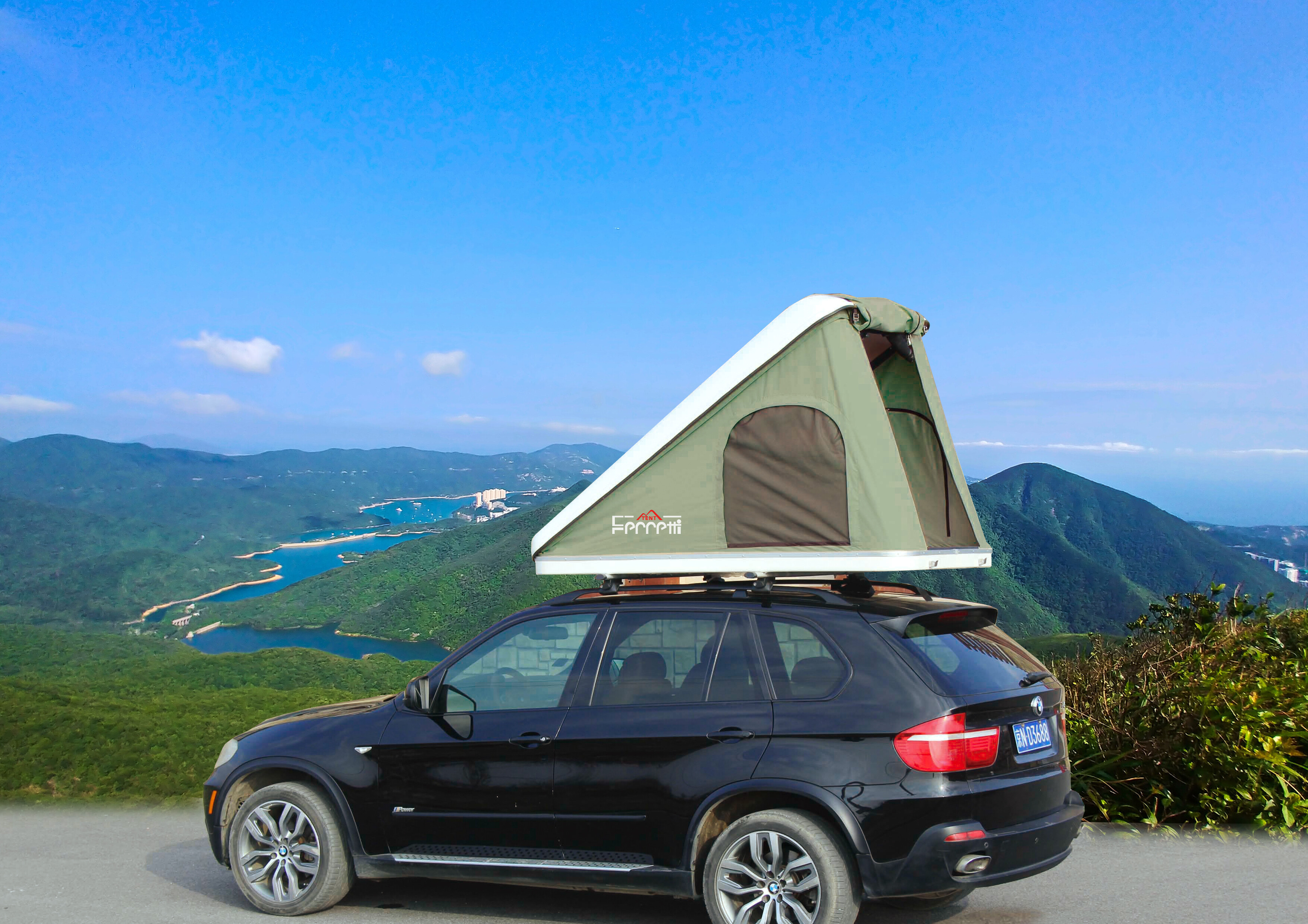 Triangular Hard Shell Rooftop Tent