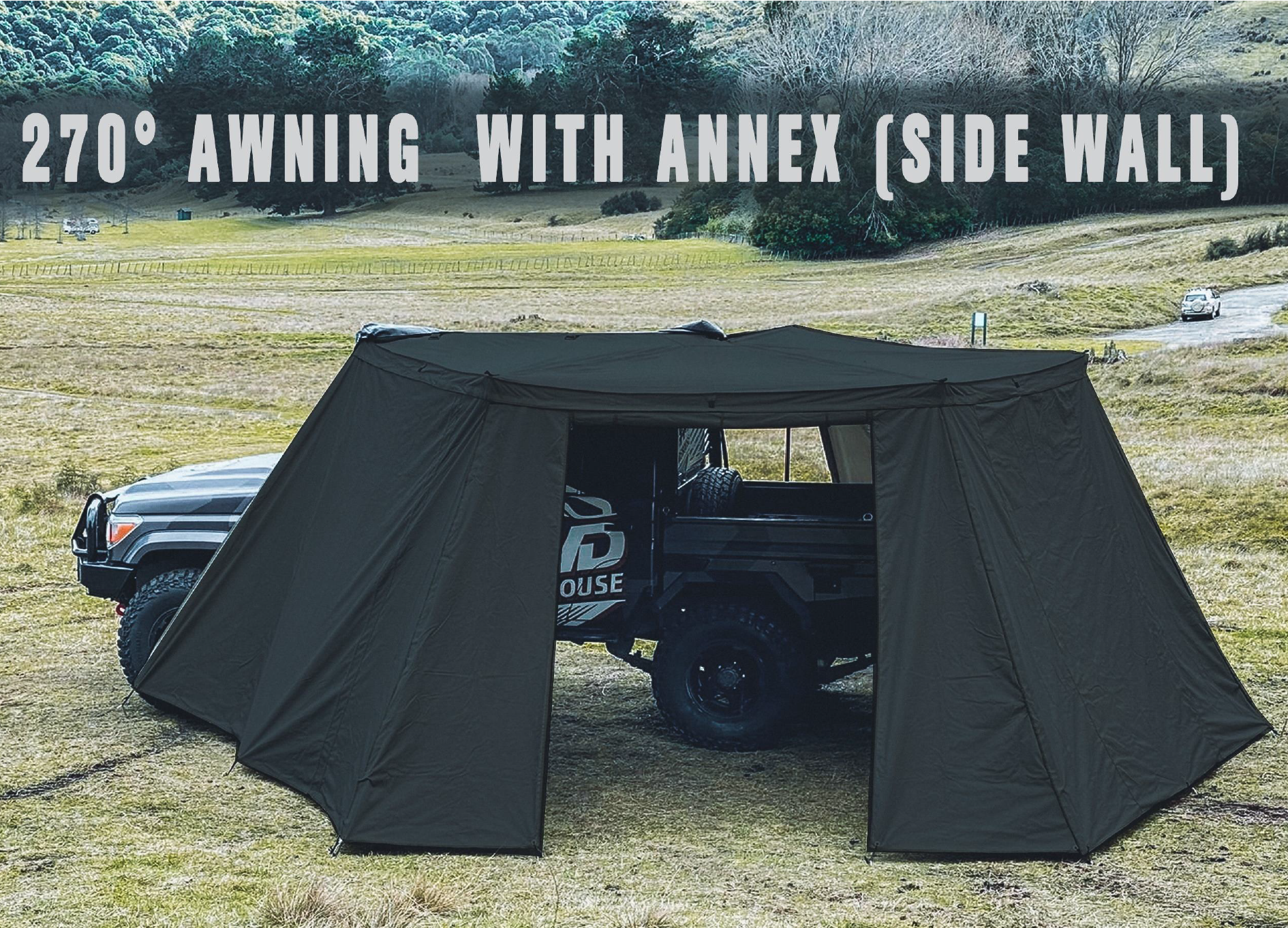 270° Awning With Side Wall 2