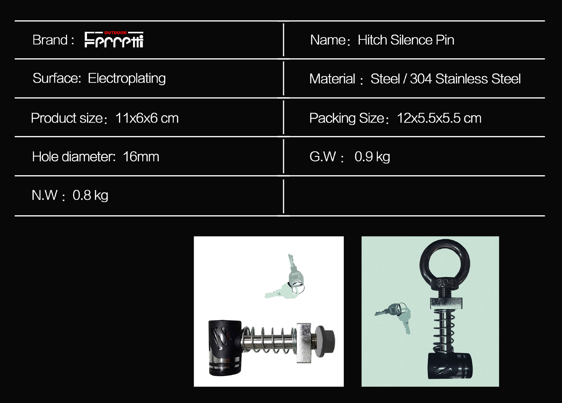 Silent Hitch Pin 2
