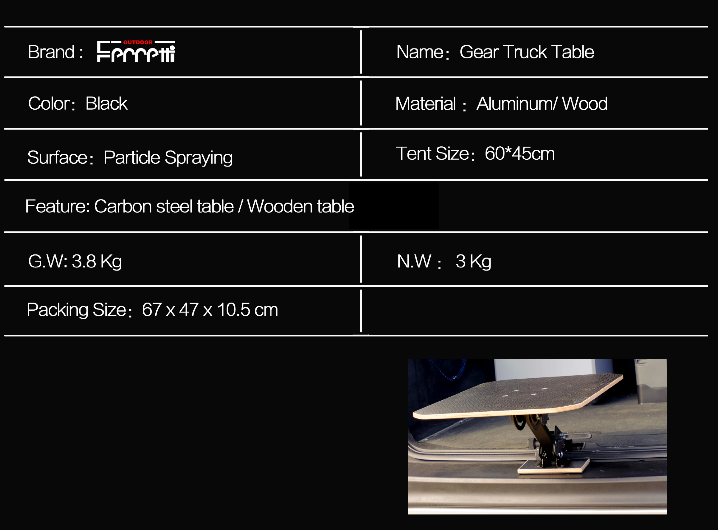 Gear Truck Table  5
