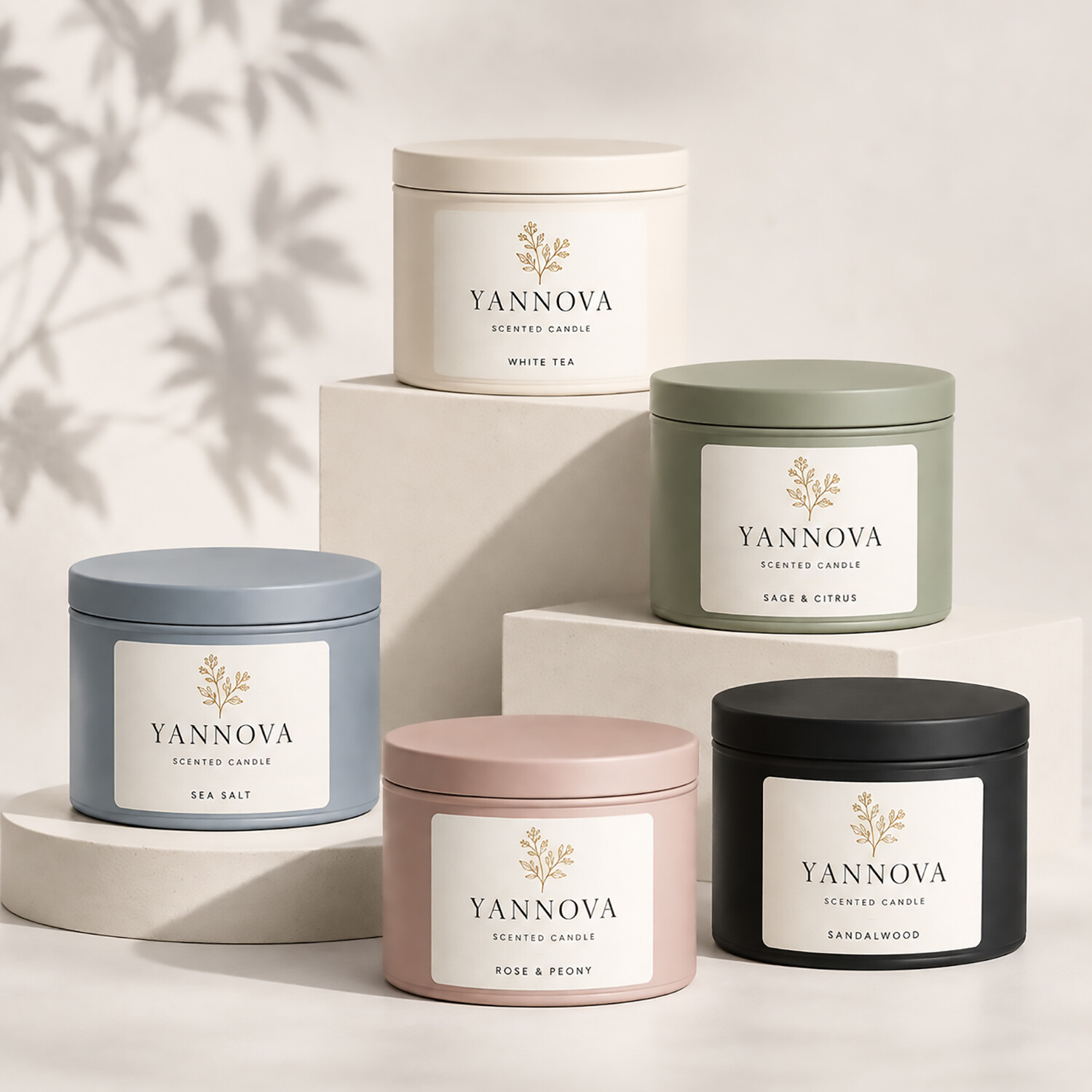 Christmas Gift: Natural Soy Wax Glass Jar Candle with Scents for Wedding Gifts