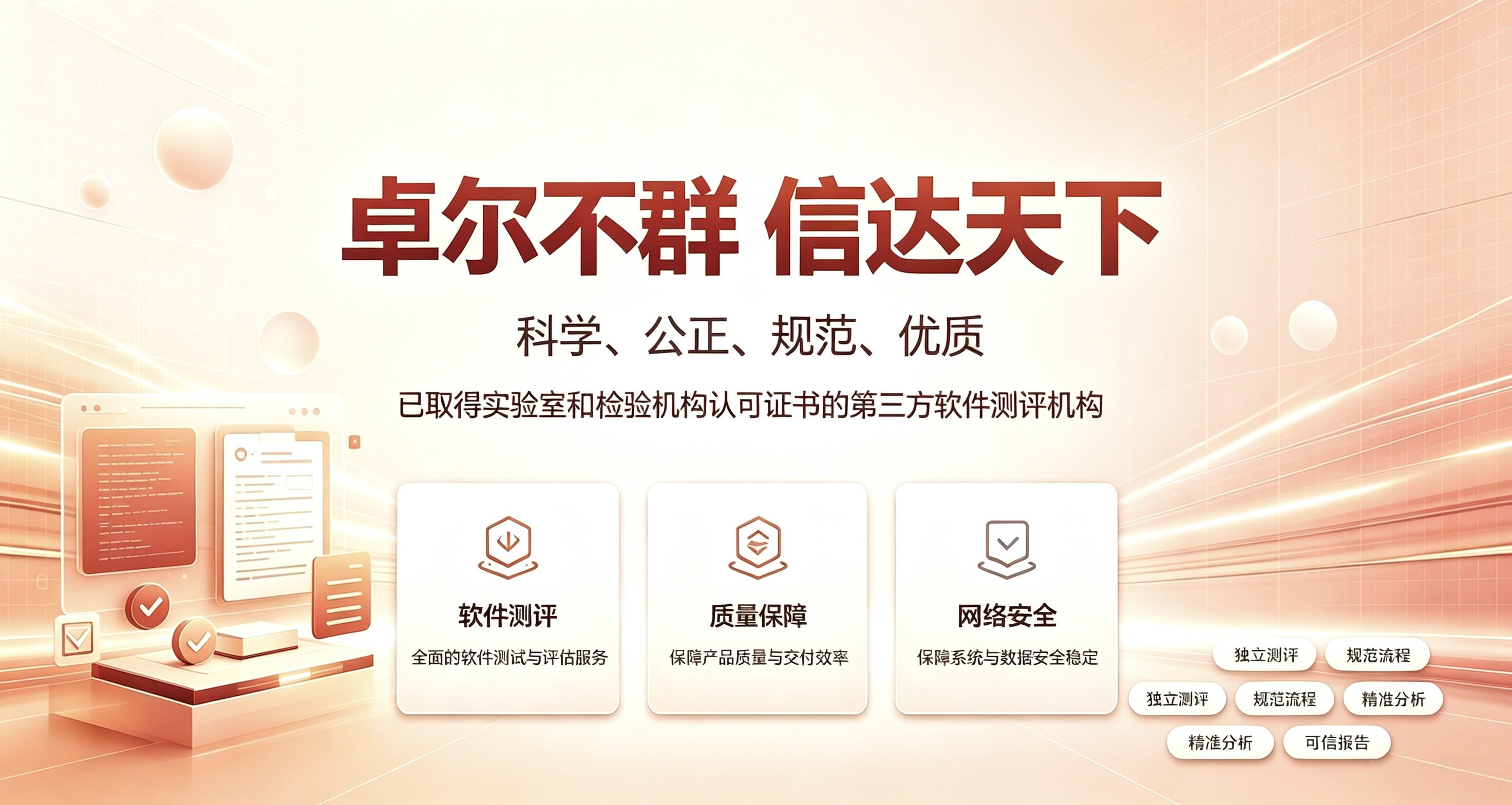 卓尔不群 信达天下