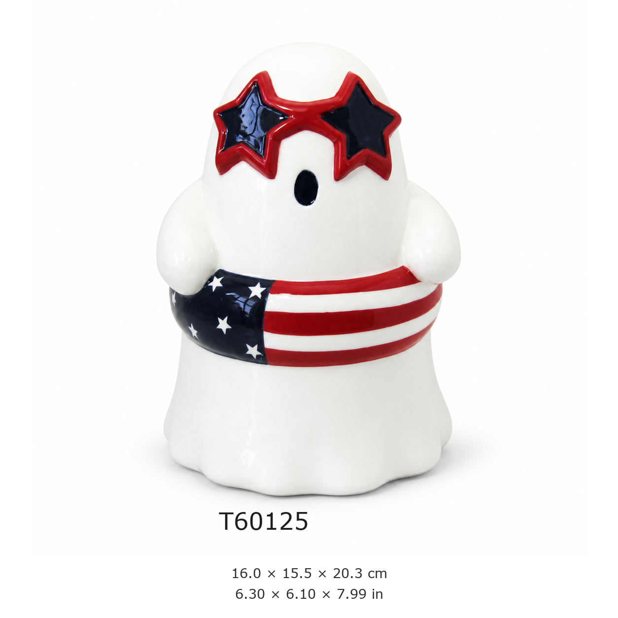 Patriotic Theme Ceramic Figurine (T60125)