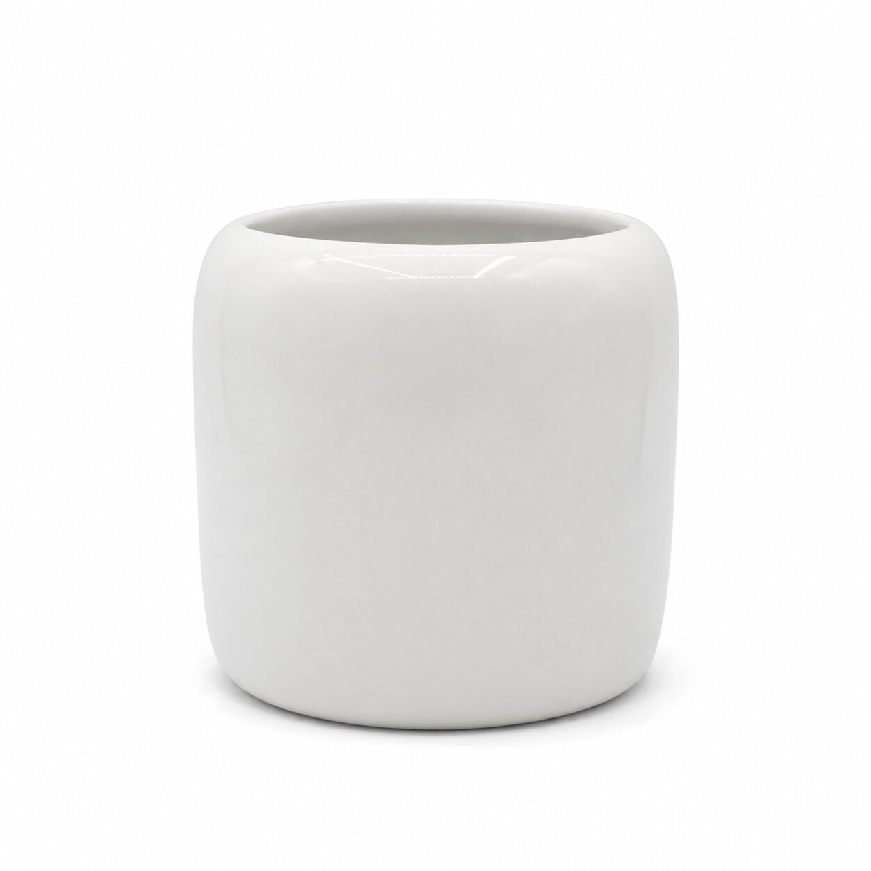 Glossy Rounded Ceramic Planter