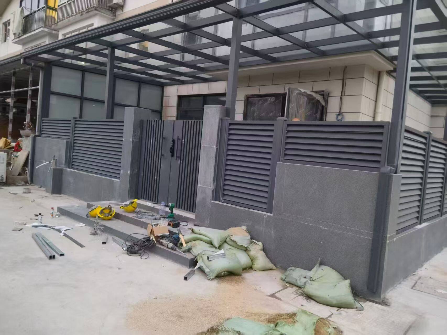 Louver Fencing installation
