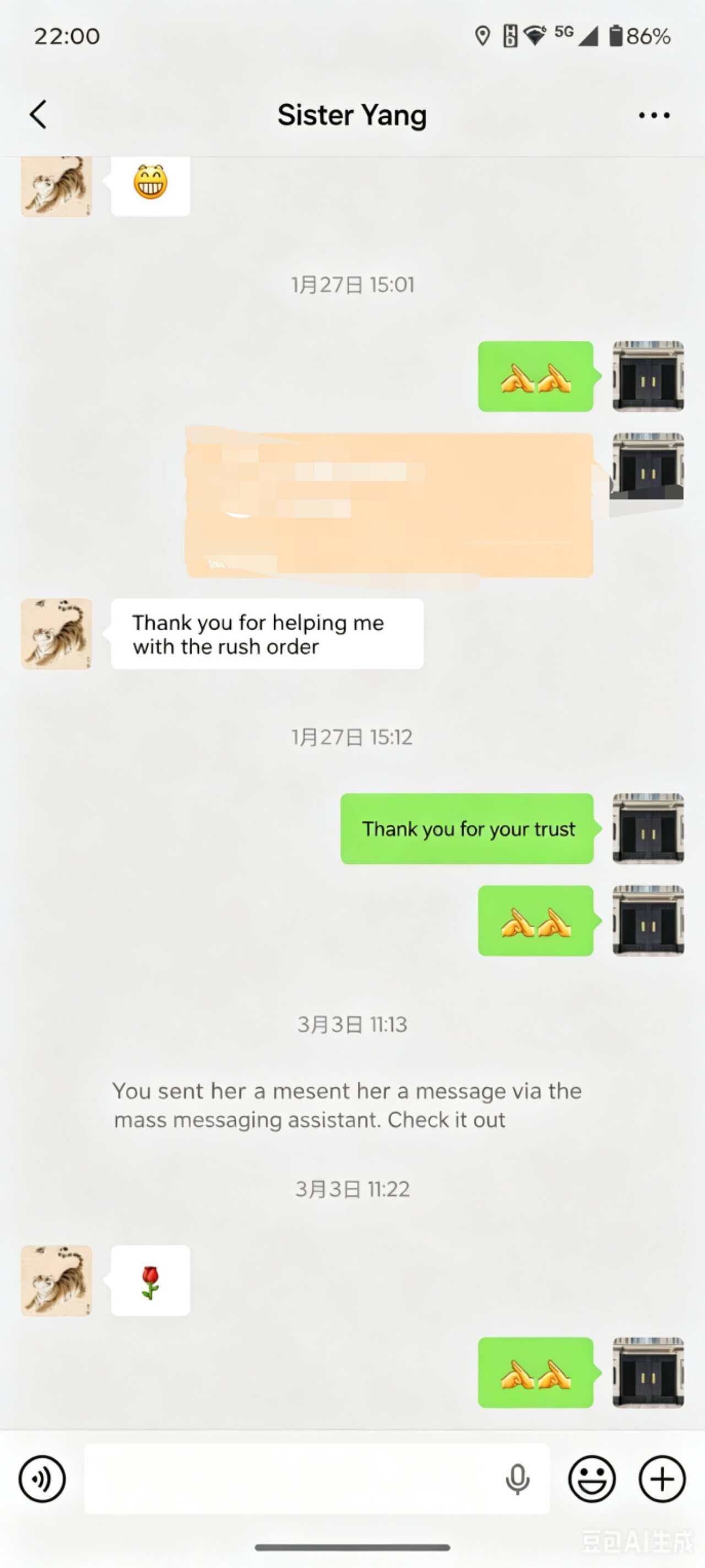 Сестра Ян chat screenshot 3