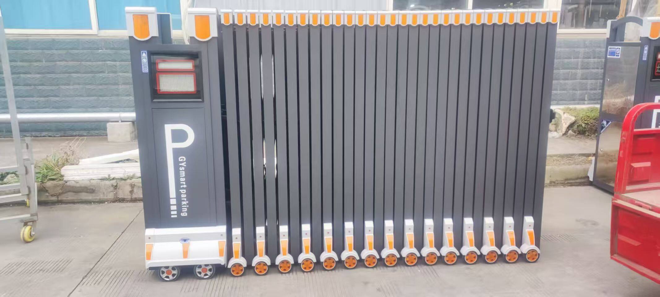 Heavy-Duty Folding Gate Gray - Electric folding gate gray for factory residential commercial