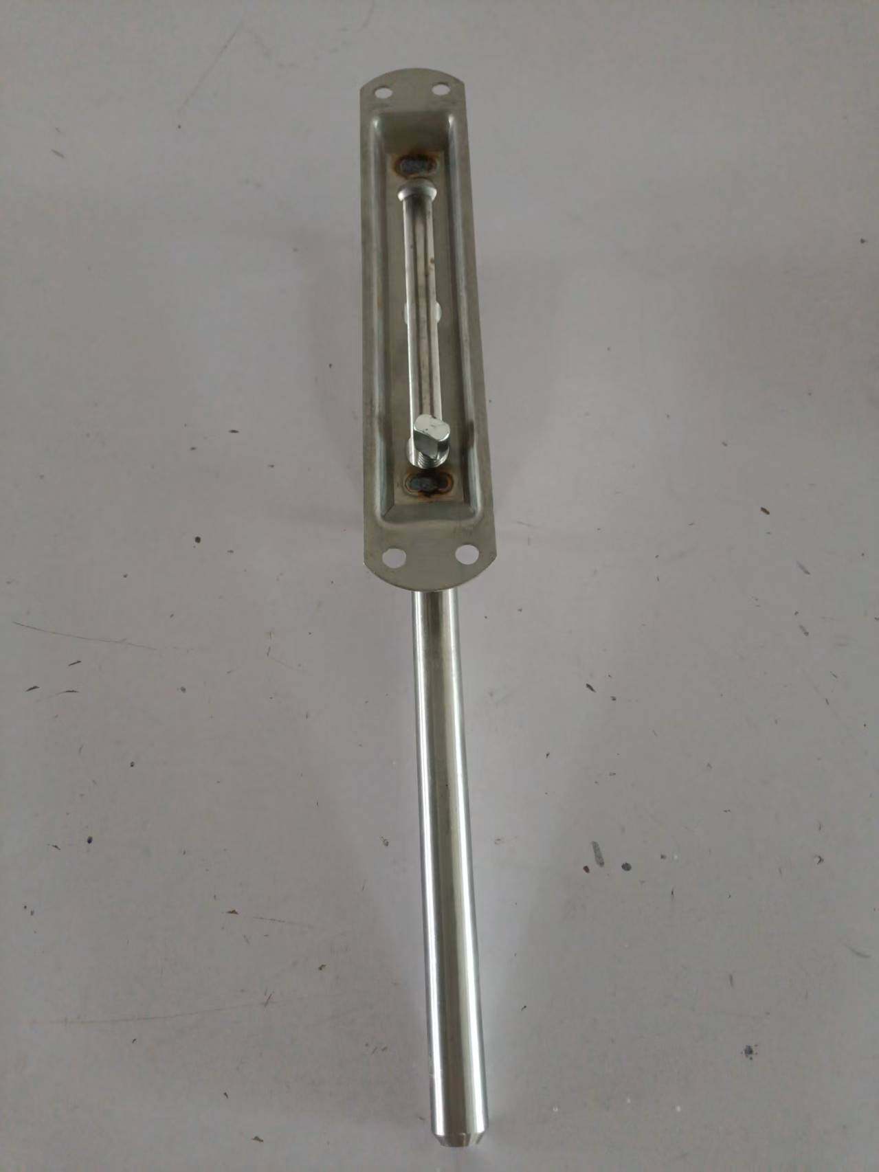 aluminum fence hardware installation - close-up view