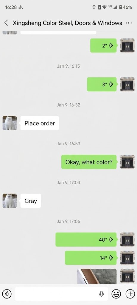 Xingsheng Color Steel chat screenshot 4