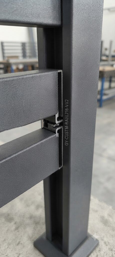 Aluminum fence powder coating detail, rust-resistant metal fencing for London climate