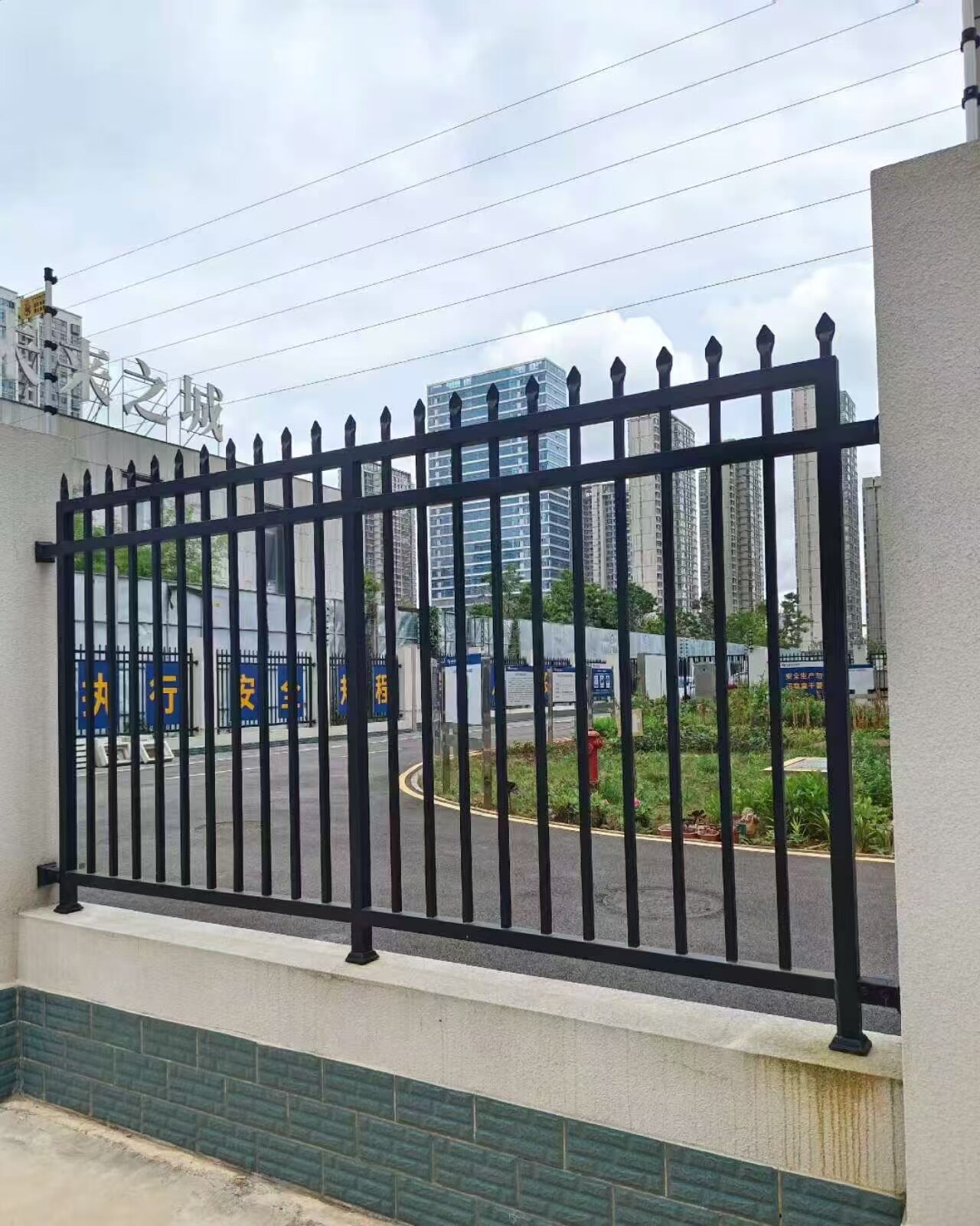 Y-Shaped Anti-Climb Steel Fence - Steel steel fence y shape for industrial commercial residential