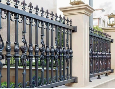 Wrought Iron Style Fences - Durable aluminum wrought iron fence for residential and commercial fencing