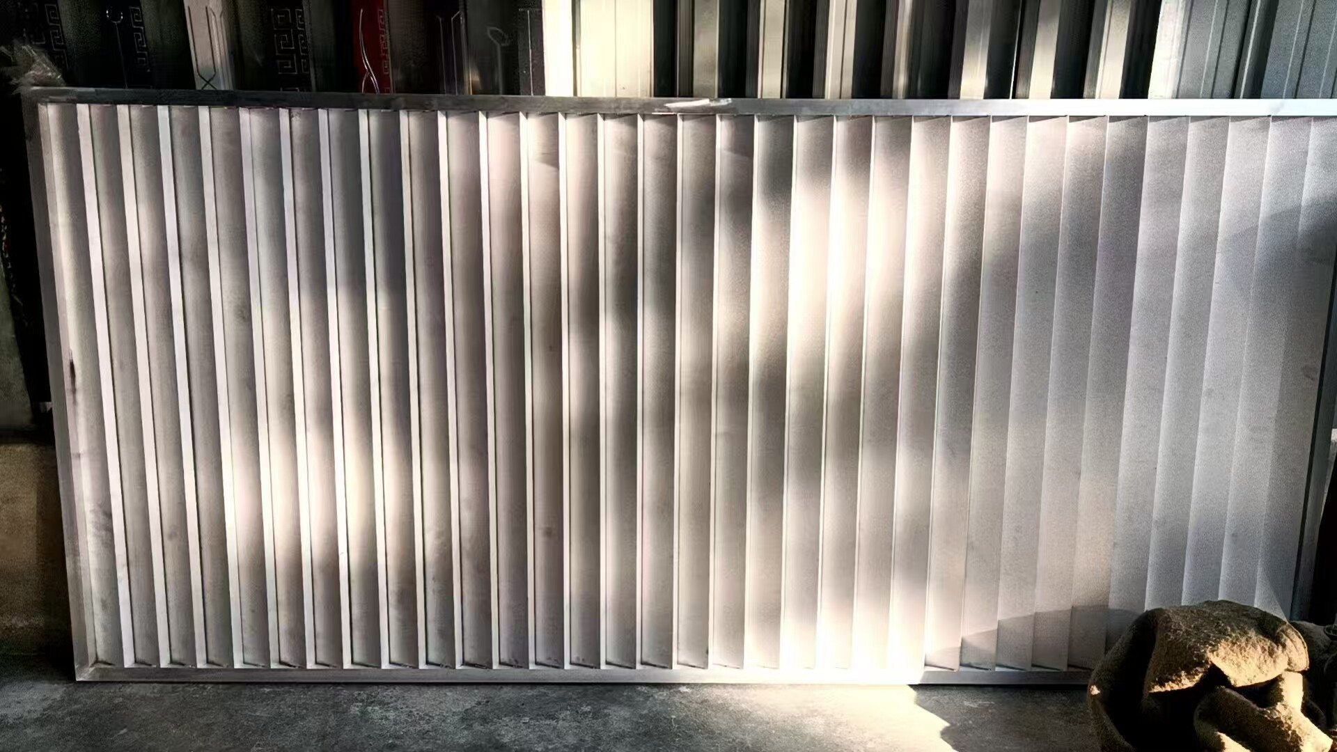 Semi-finished components ready for coating - completed parts prepared for powder coating