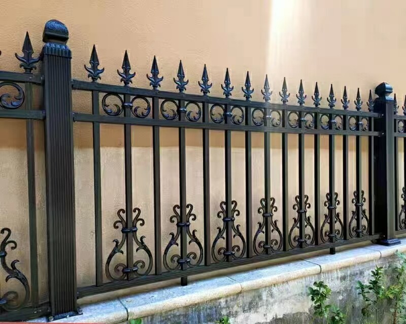 Custom aluminum classic scroll heritage fence 6063-T5, traditional ornamental estate boundary, Poland residential project